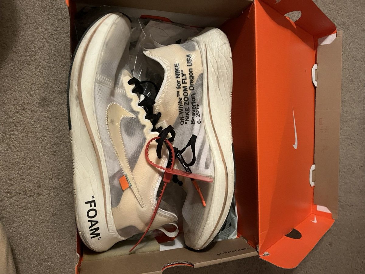 Nike × Off-White The 10: Nike Zoom Fly Size US 12 / EU 45 - 2 Thumbnail