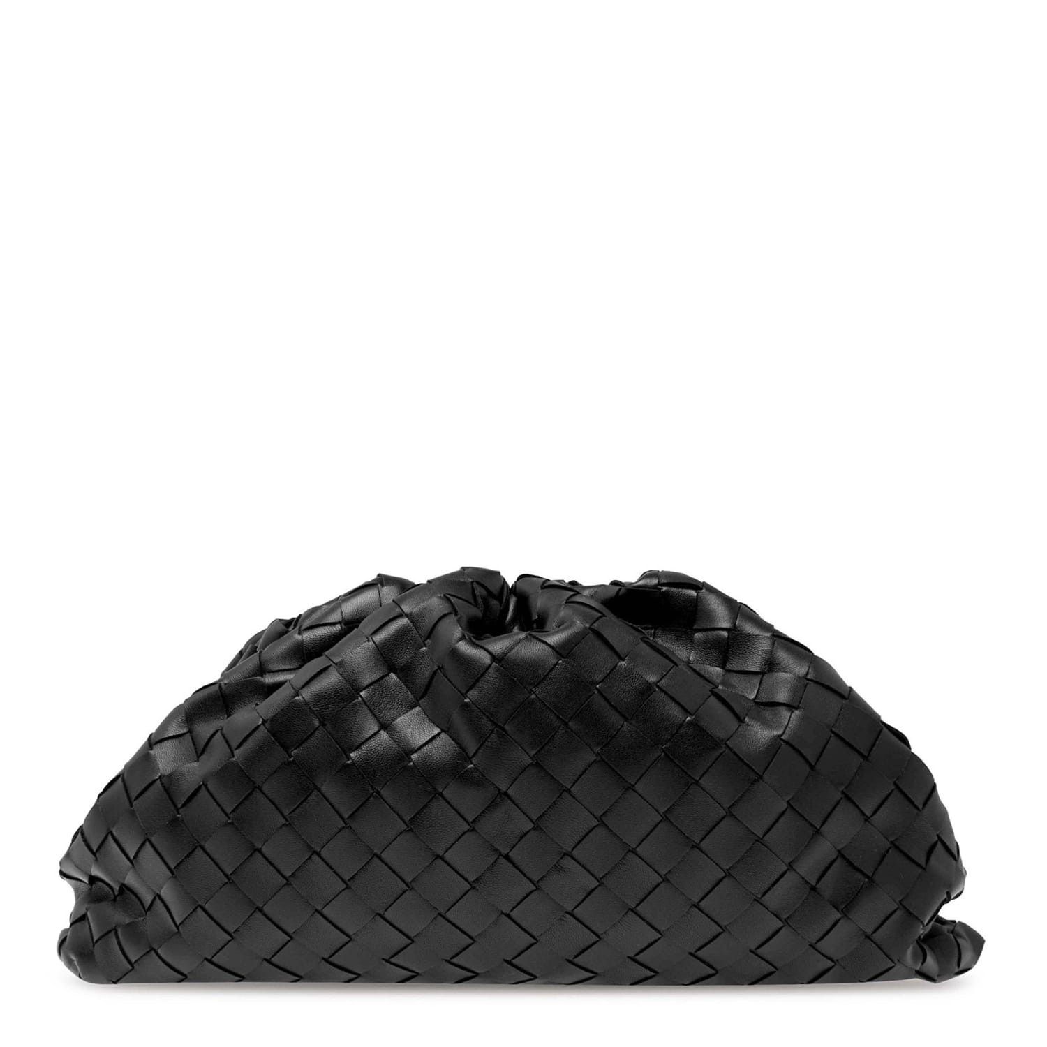 Bottega Veneta Bottega Veneta Pouch Medium Clutch Bag in Black Size ONE SIZE - 2 Thumbnail