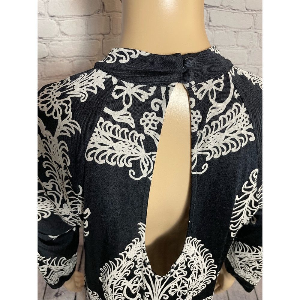 Free People Free People Fiesta Floral Black White Dress Size M Size M / US 6-8 / IT 42-44 - 4 Thumbnail