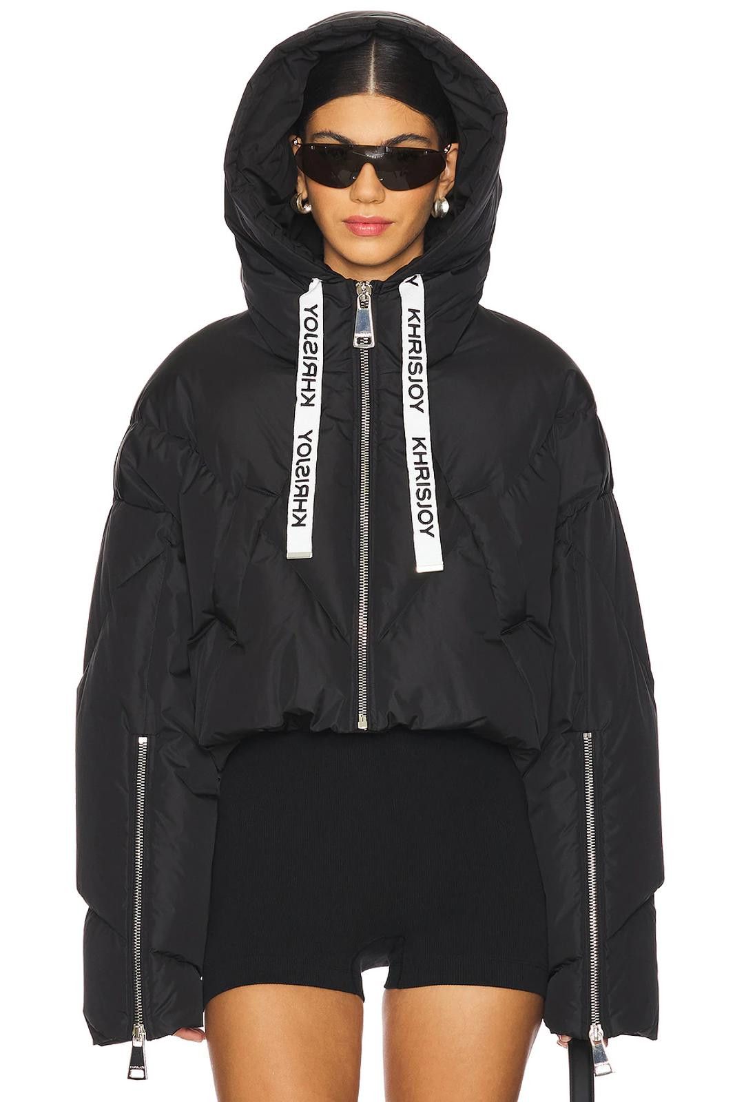 Khrisjoy Khrisjoy 'Khris' cropped Iconic puffer jacket black, Sz XS Size XS / US 0-2 / IT 36-38 - 4 Thumbnail