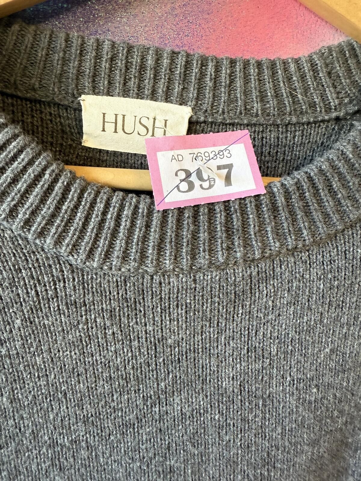 Other Hush oversized crew neck jumper- charcoal grey-size S Size ONE SIZE - 2 Thumbnail