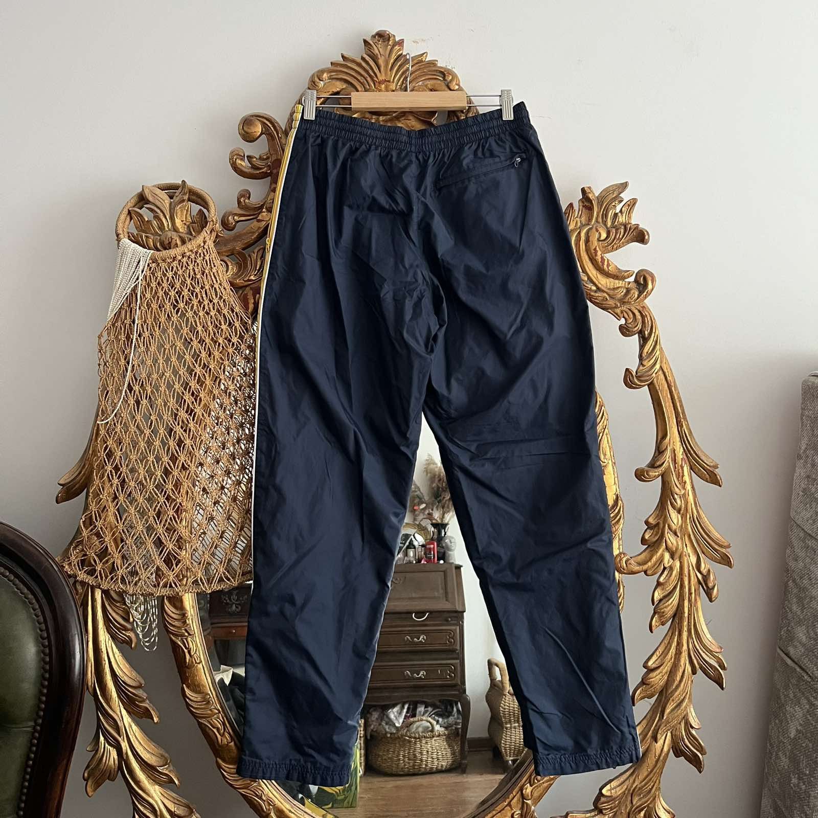 Vintage Vintage Nike Track Pants Nylon Y2K 00s Swoosh Striped Sz M Size US 34 / EU 50 - 2 Thumbnail