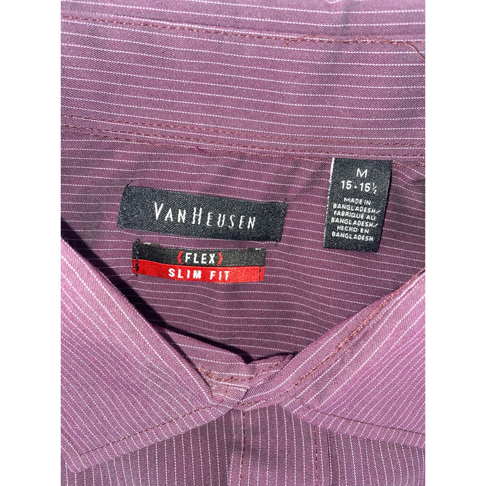 Van Heusen NWT Van Heusen Mens Dress Shirt Size US M / EU 48-50 / 2 - 5 Thumbnail