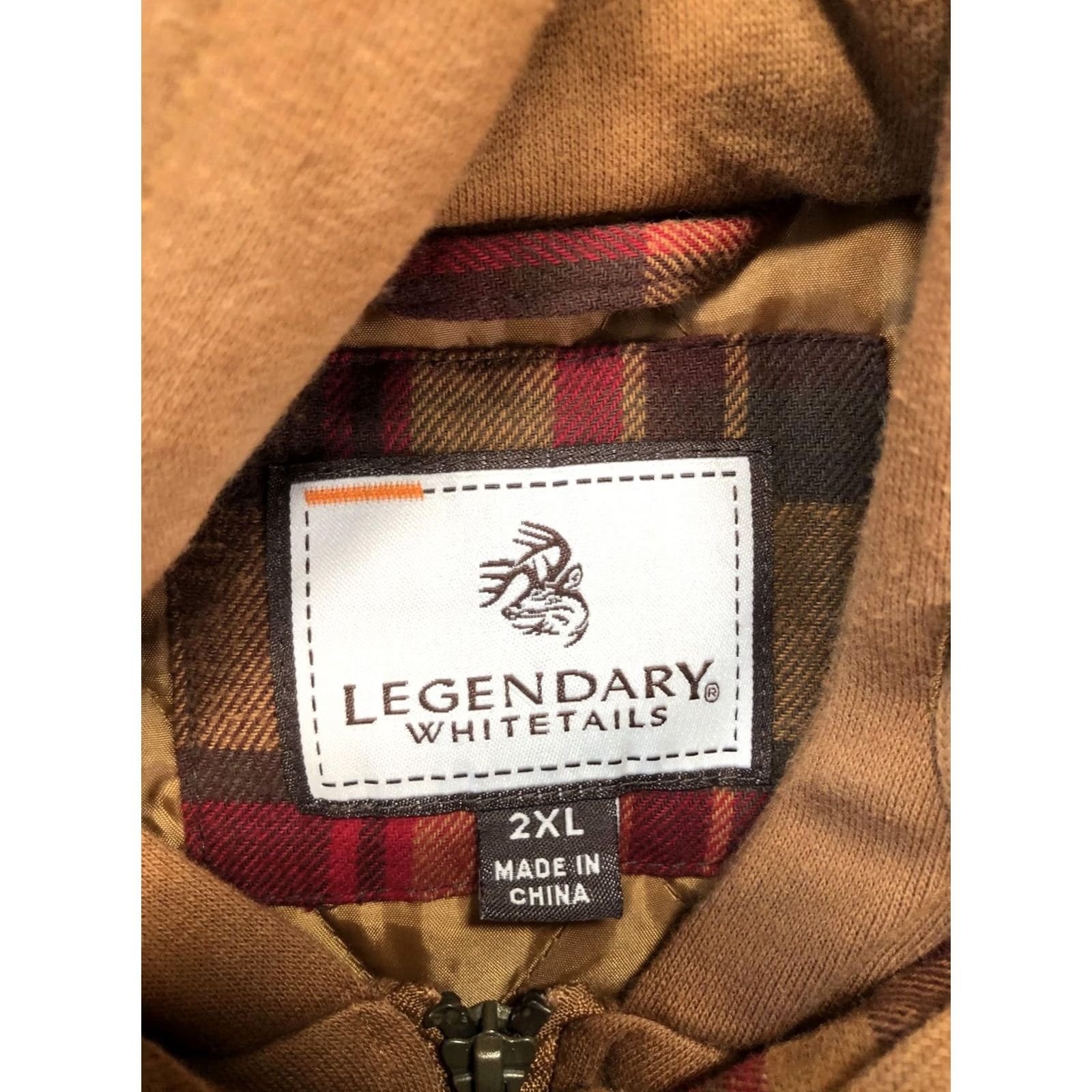 Vintage Legendary Whitetails Jacket Mens 2XL Brown Plaid Flannel Hooded Lined Outdoor Style Parka Jacket Size US XXL / EU 58 / 5 - 6 Thumbnail