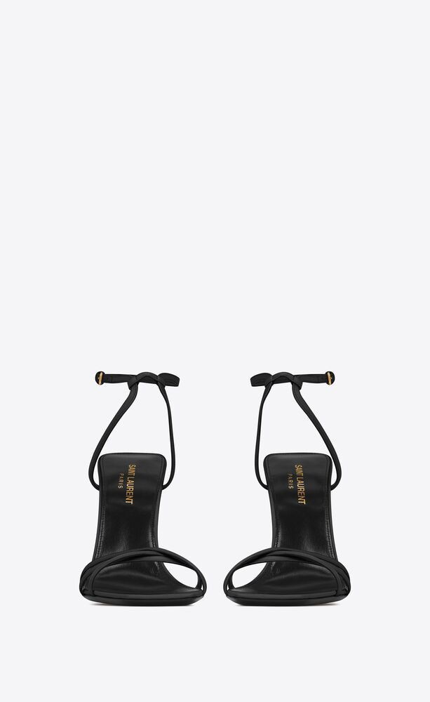Saint Laurent Paris o1bcso1str1124 Nuit Sandals in Black Size US 11 / IT 41 - 3 Thumbnail