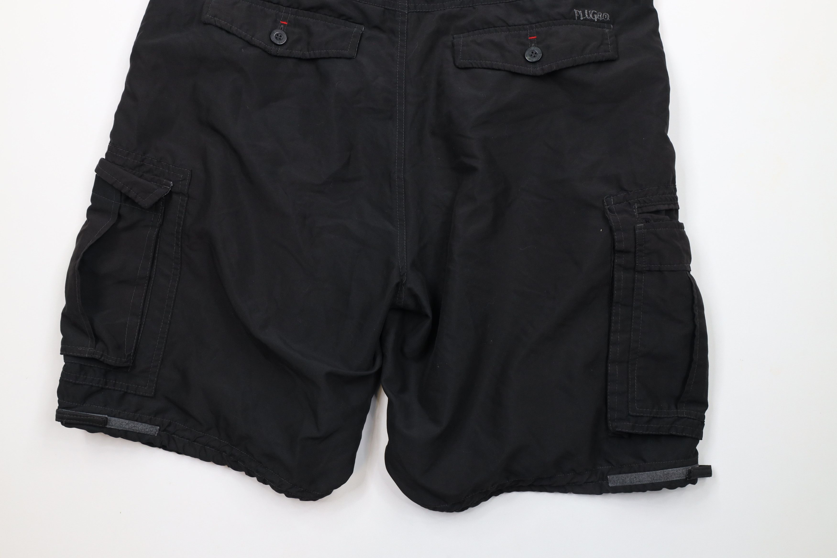 Vintage Vintage 90s Streetwear Fit Skateboard Cargo Shorts Black Size US 36 / EU 52 - 11 Thumbnail
