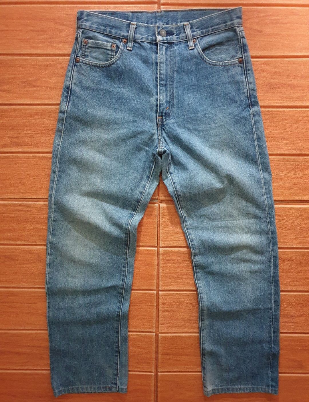 Levi's 💥Vintage Levis big E 502 Salvedge J22 denim pant Size US 30 / EU 46 - 17 Thumbnail