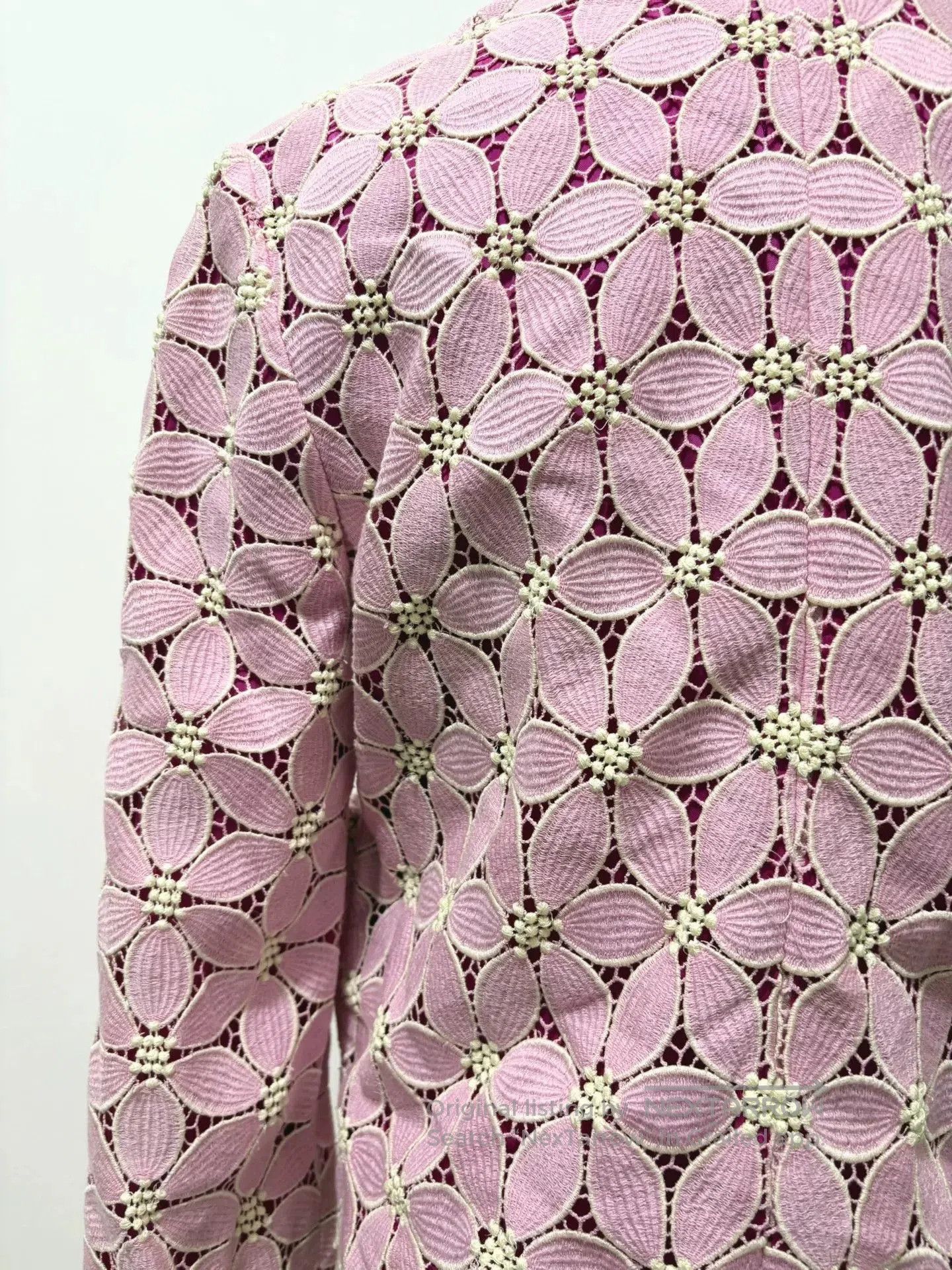 Vivienne Westwood Comme des Garçons Pink Floral Jacket. Size L / US 10 / IT 46 - 5 Thumbnail