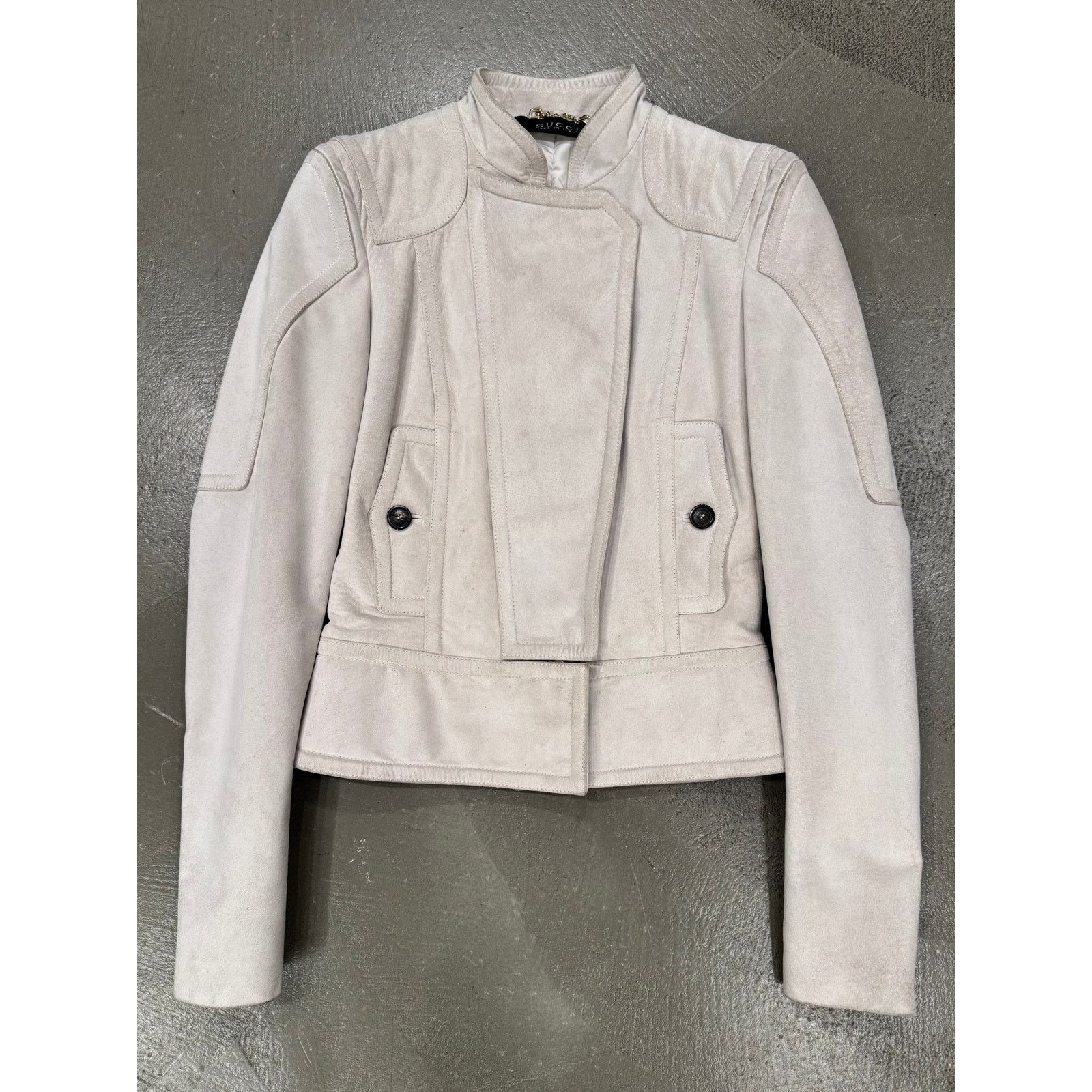 Gucci 2000s Gucci biker paneled moto leather jacket Size US S / EU 44-46 / 1 - 1 Thumbnail