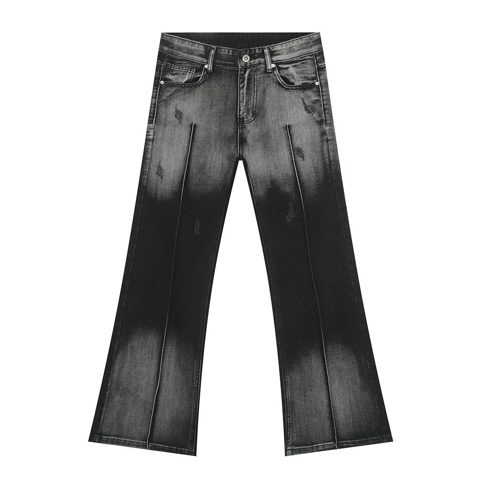 Japanese Brand Retro loose gradient micro flared jeans Size US 32 / EU 48 - 5 Thumbnail