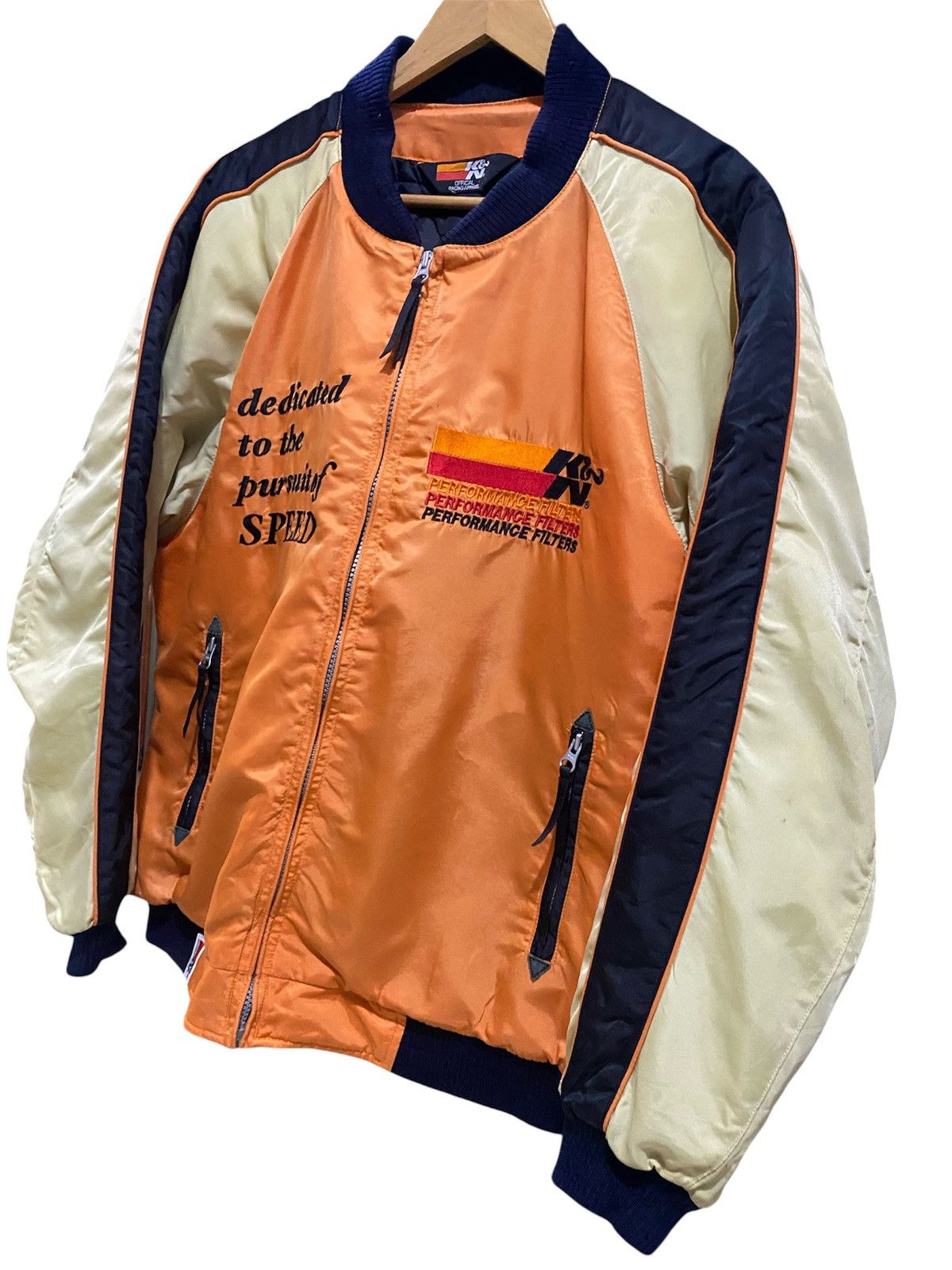Japanese Brand Vintage K&N Performance Official Racing Bombers Team Size US L / EU 52-54 / 3 - 5 Thumbnail
