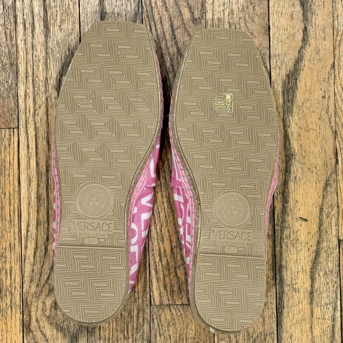 Versace Versace Women's Pink Espadrilles Size US 8.5 / IT 38.5 - 6 Thumbnail