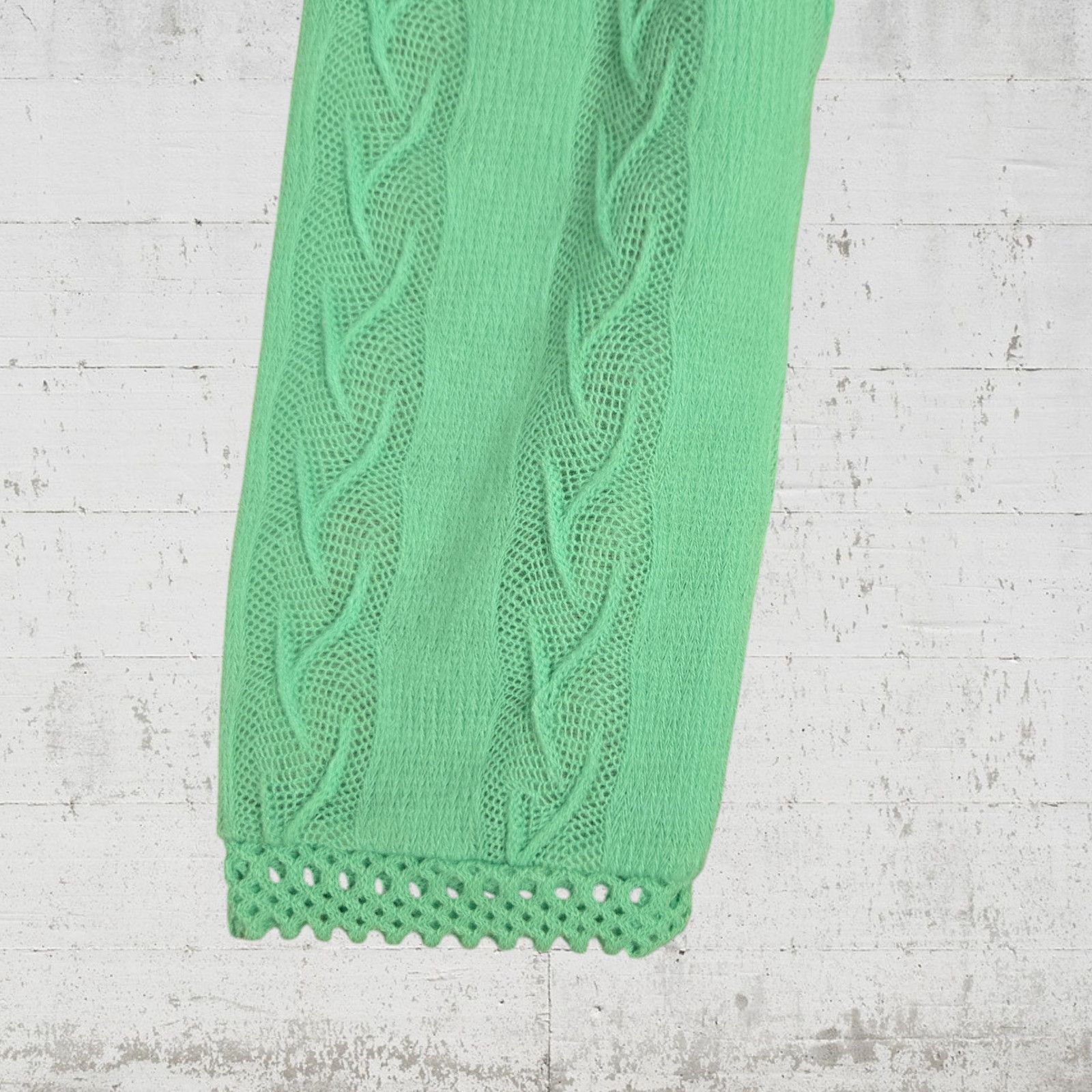 Vintage 60s Vintage Green Acrylic Cardigan Size Large Size L / US 10 / IT 46 - 6 Thumbnail