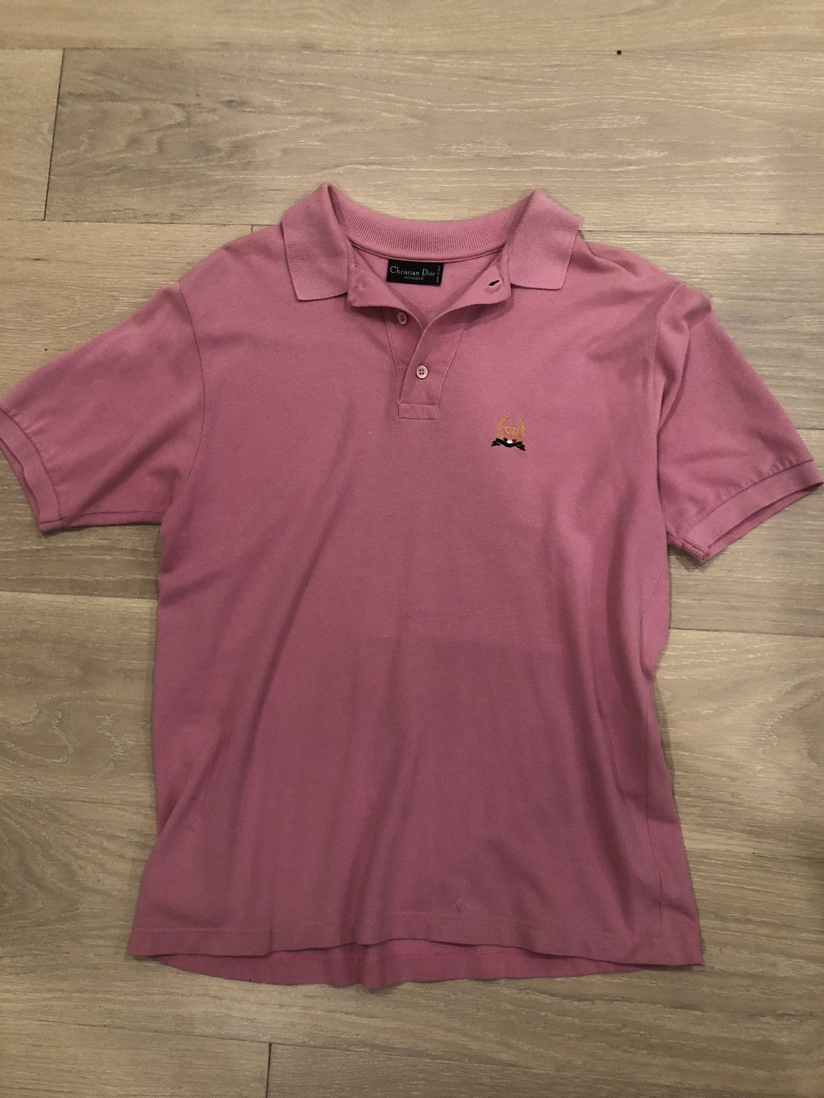 Christian Dior Monsieur × Designer × Dior Christian Dior Pink Vintage Polo shirt Rare Size US M / EU 48-50 / 2 - 1 Thumbnail