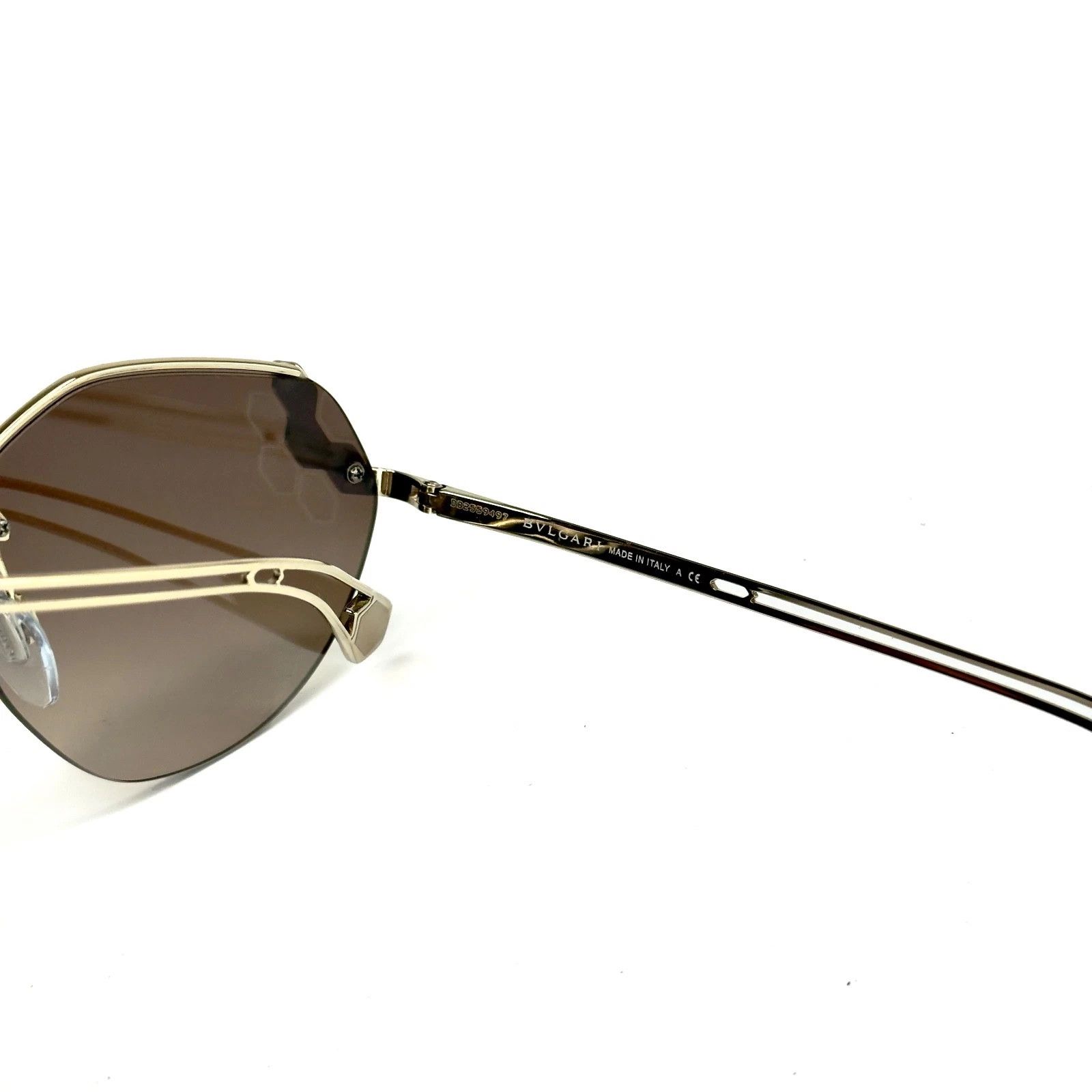 Bvlgari BVLGARI BV6099 SERPENTEYES Gold Brown Sunglass 6099 SERPENTI Size ONE SIZE - 7 Thumbnail