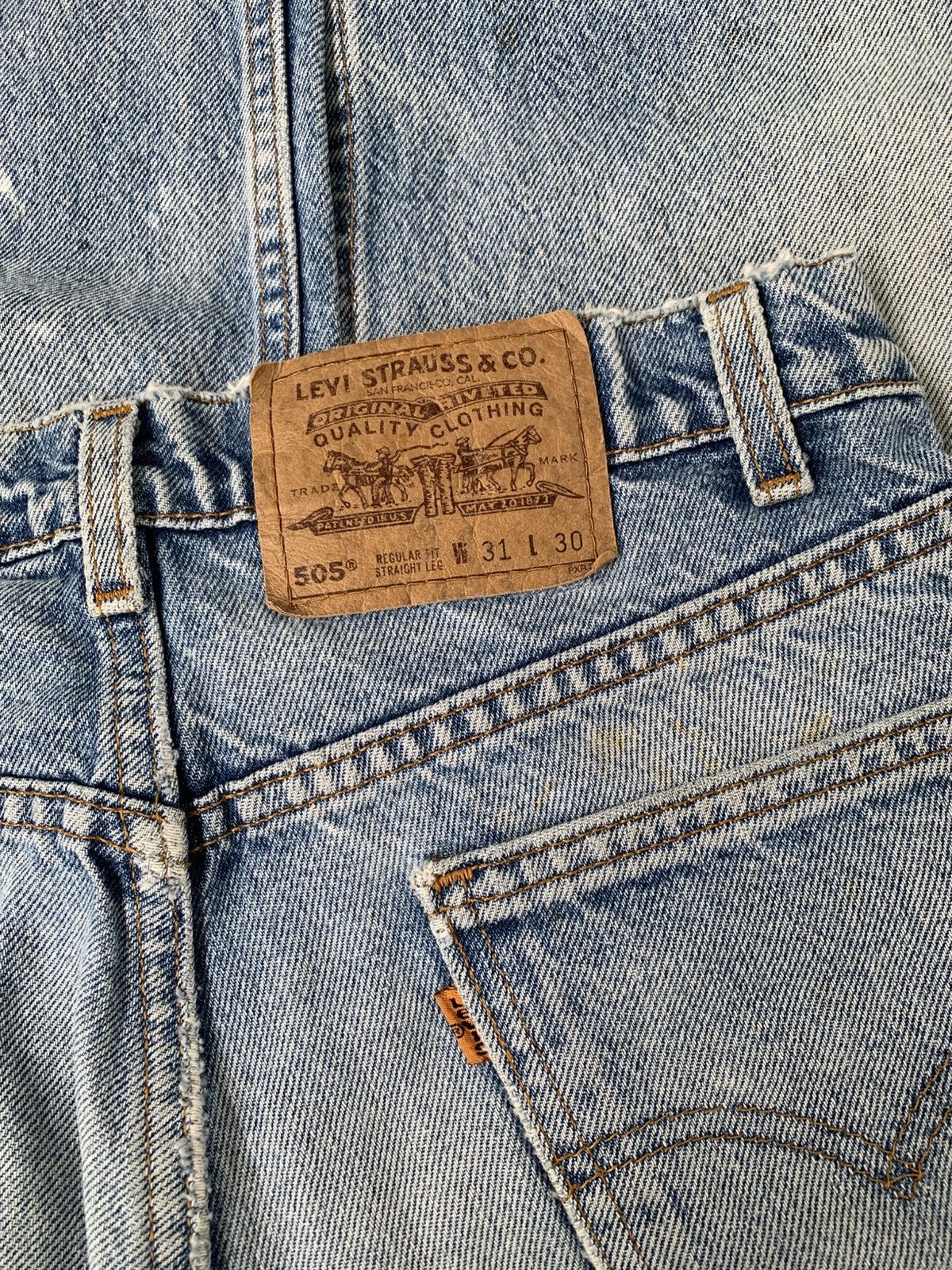 Levi's Crazy Vintage Levi’s 505 Reguler Fit - 1997’s Size US 31 - 5 Thumbnail