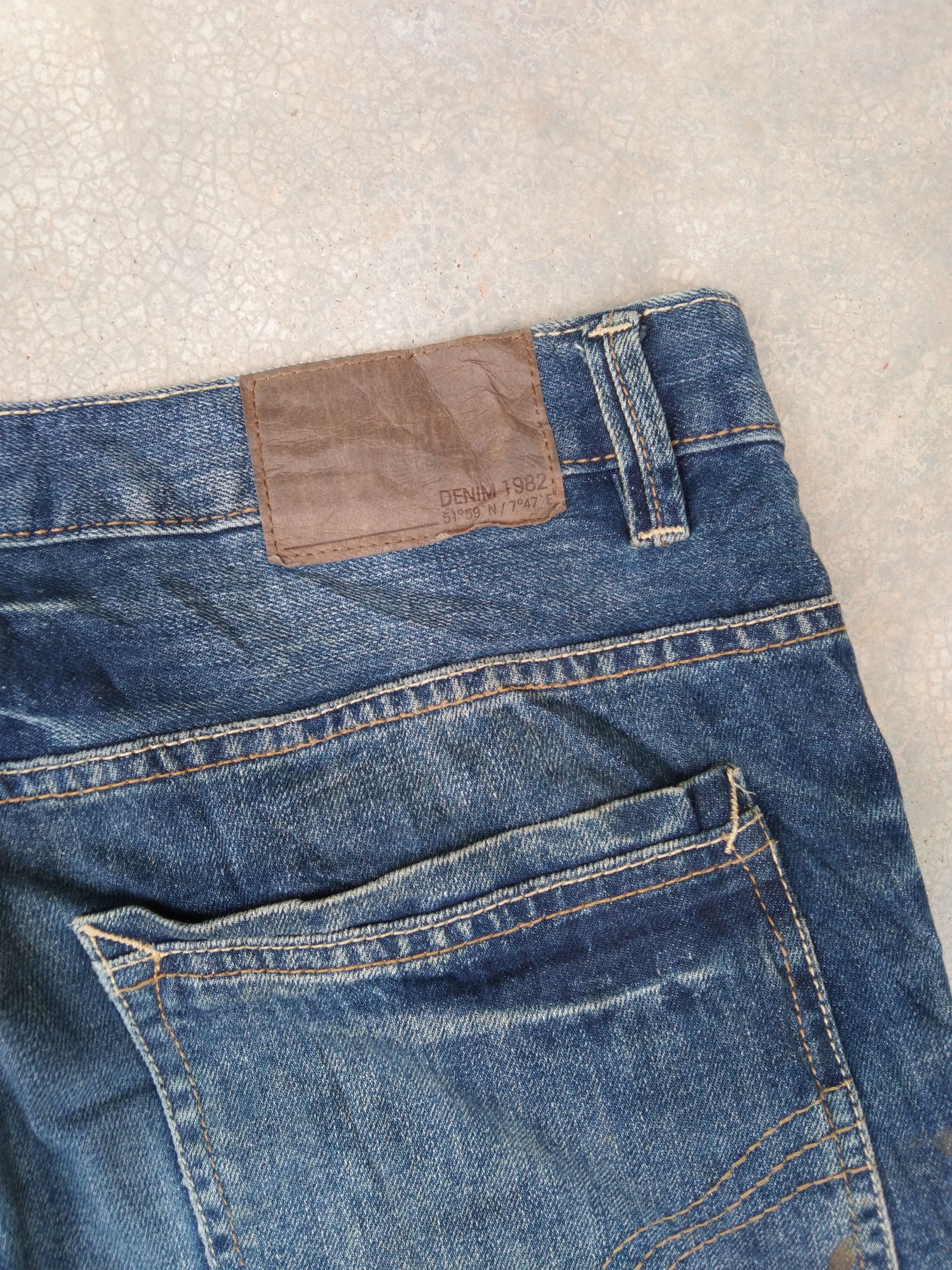 Jean Vintage Whisker Denim Jeans 36x34 Size US 36 / EU 52 - 6 Thumbnail