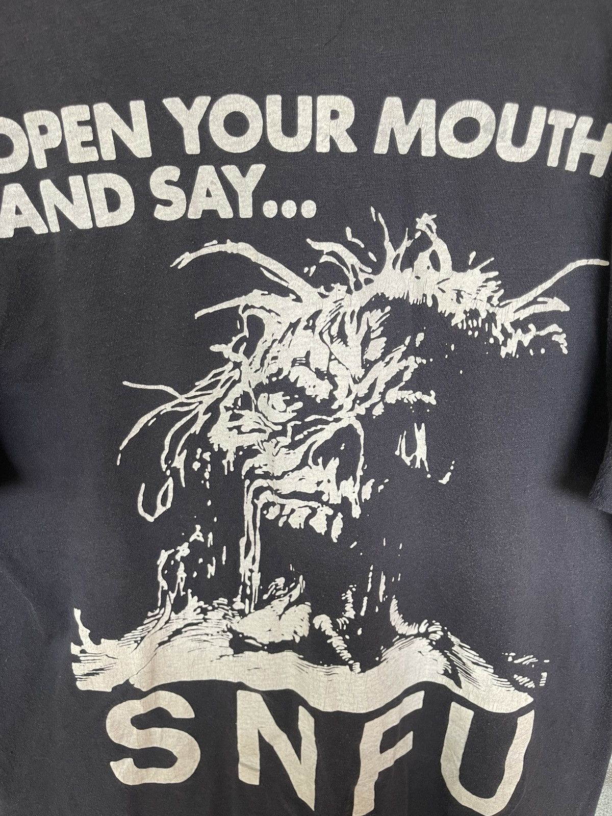 Band Tees Vintage Punk SNFU "Open Your Mouth and Say" Faded Tee Size US M / EU 48-50 / 2 - 6 Thumbnail