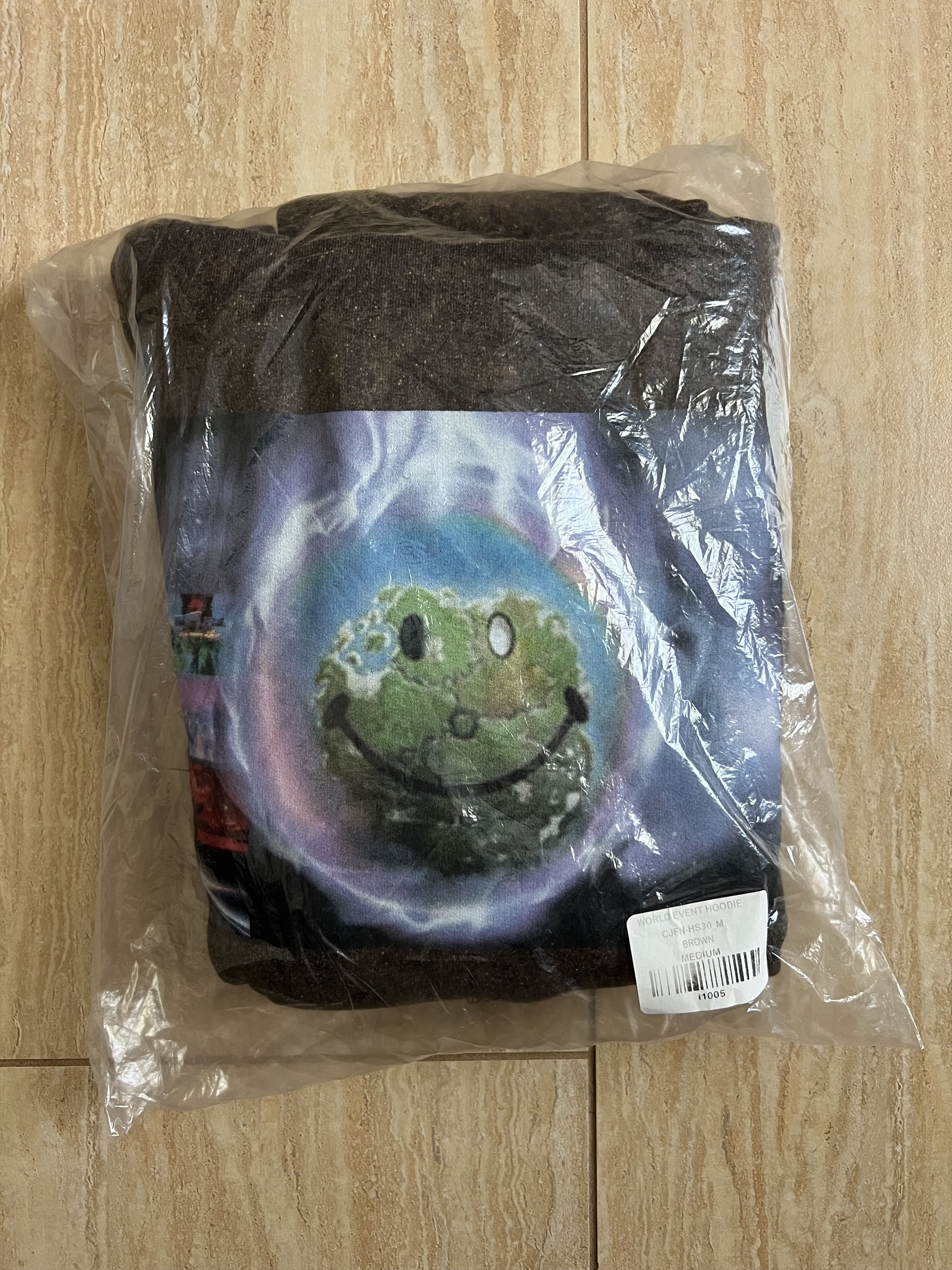 Travis Scott Travis Scott Cactus Jack World Event Bleached Black Hoodie M Size US M / EU 48-50 / 2 - 1 Thumbnail