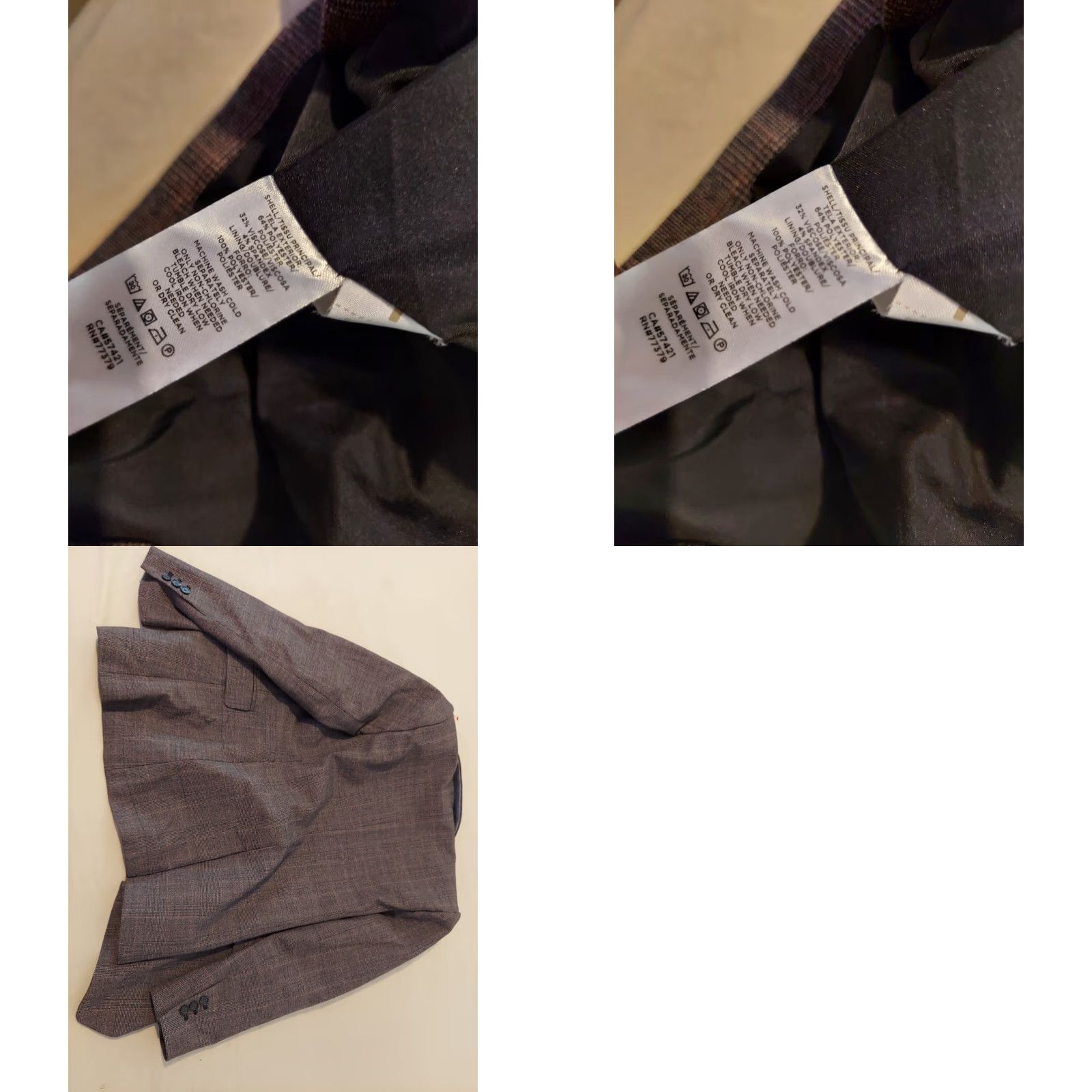 Ann Taylor VINTAGE Womens Ann Taylor Jacket Blazer 10 Gray Size L / US 10 / IT 46 - 8 Thumbnail