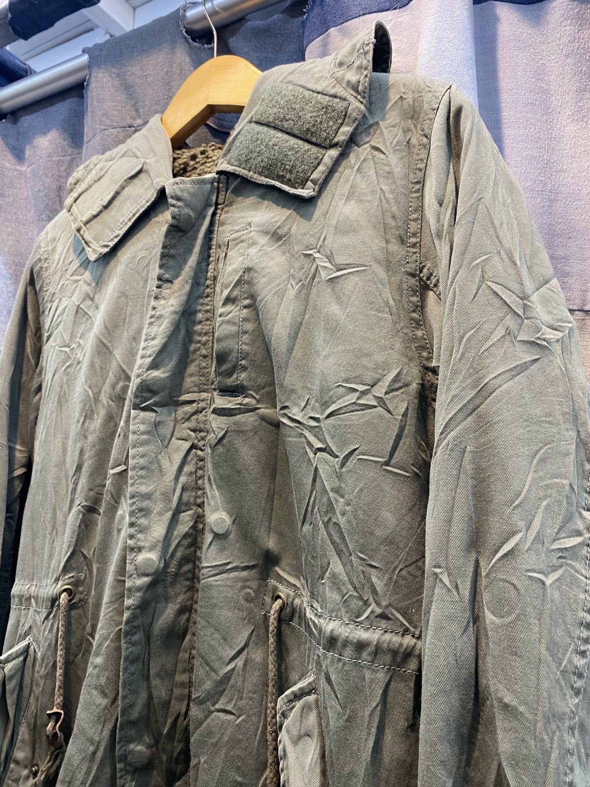 Other Olive green parka jacket with a furry hood Size US L / EU 52-54 / 3 - 4 Thumbnail