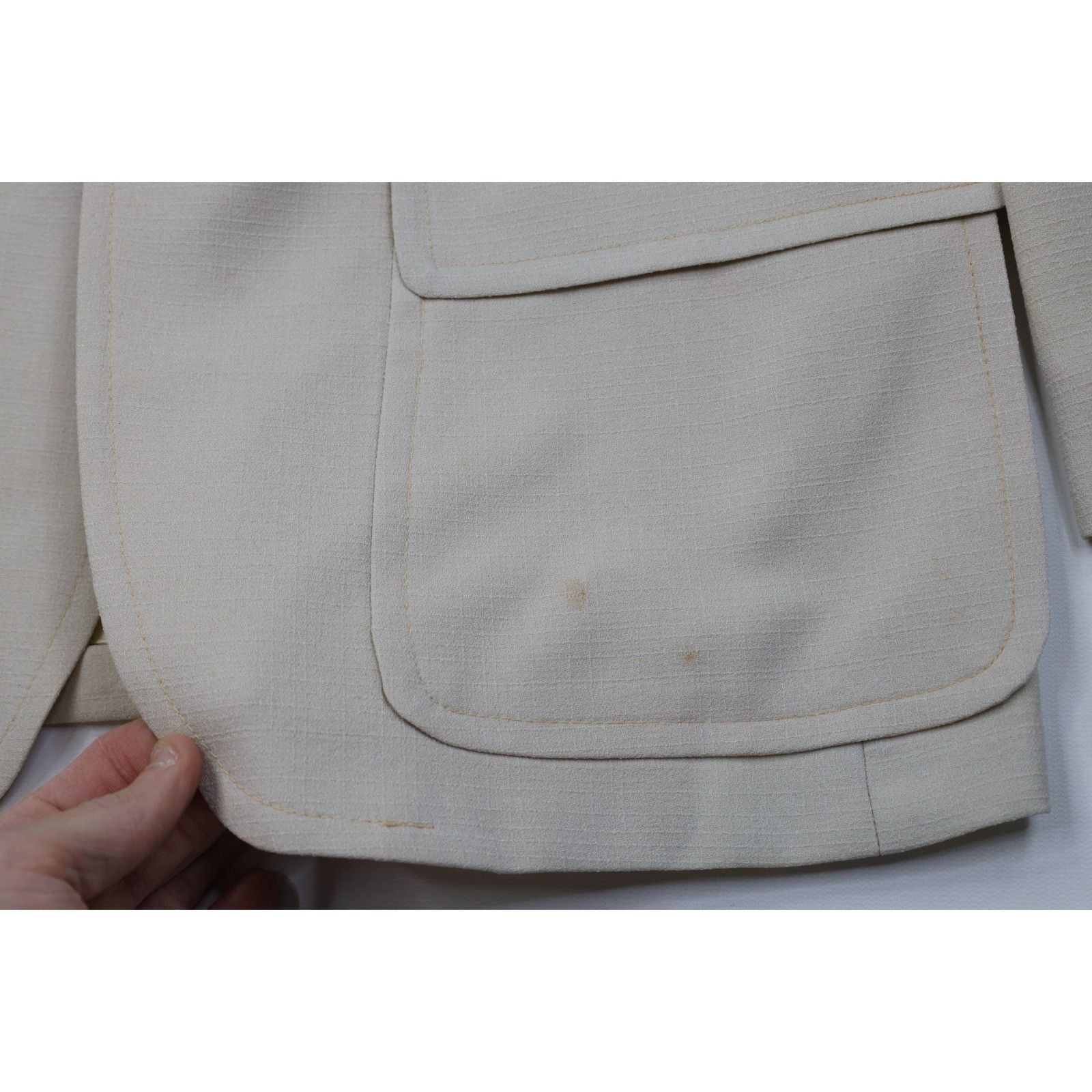 Vintage Vintage 60s 70s Streetwear 2 Piece Suit Wedding Knit Size 40R - 6 Thumbnail