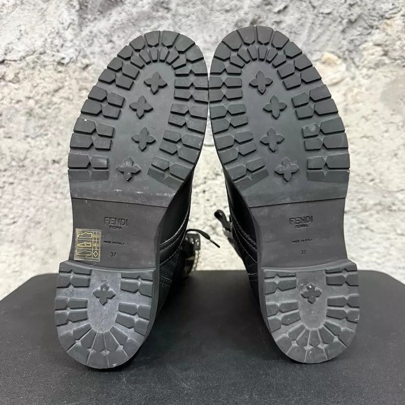 Fendi Fendi Black LaceUp Knee Size US 8 / IT 38 - 7 Thumbnail