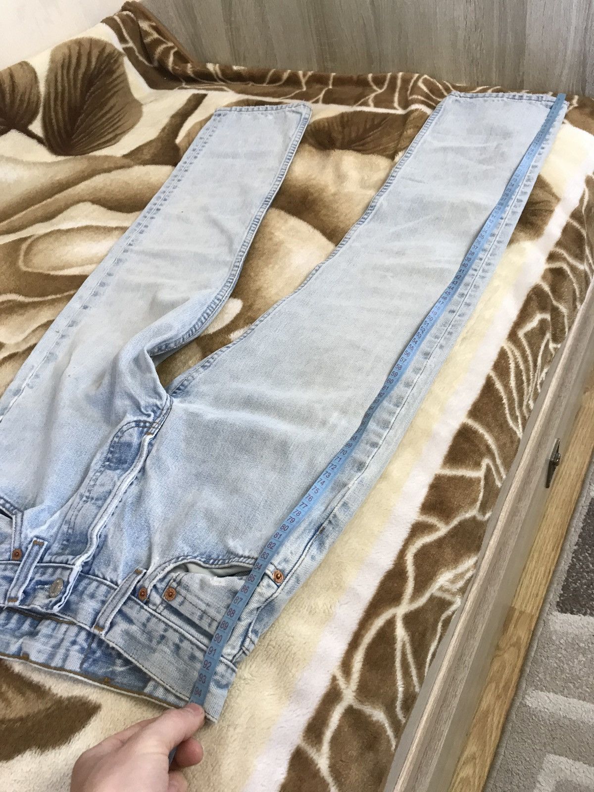 Levi's 🔥 Vintage Levis 29x30 Distressed Denim Washed Pants Jeans Size US 29 - 19 Thumbnail