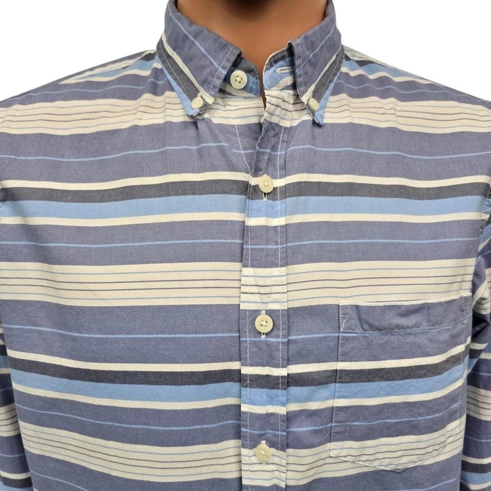 J.Crew J. Crew Shirt M Slim Fit Multicolor Horizontal Striped L/S Size US M / EU 48-50 / 2 - 3 Thumbnail