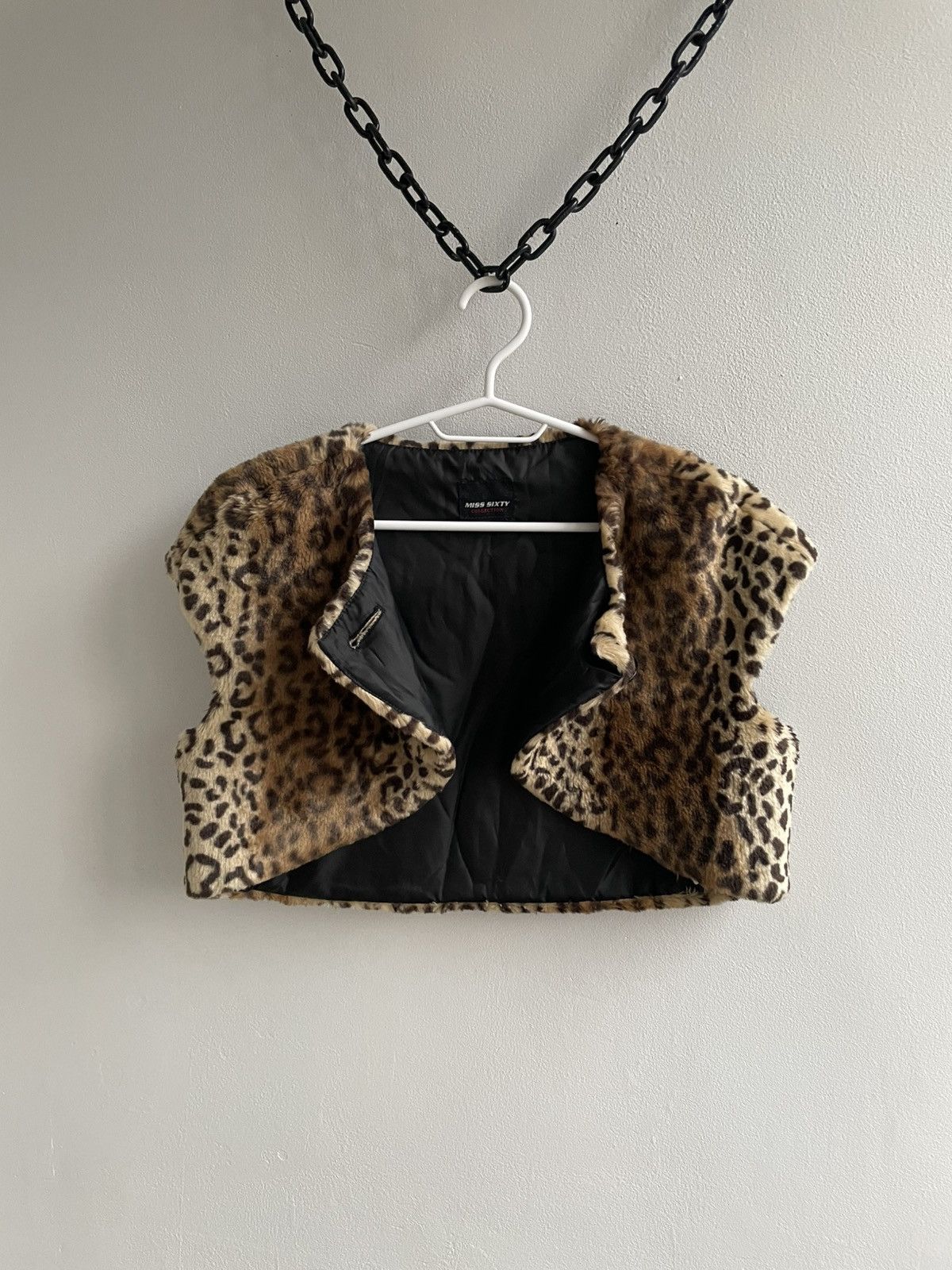 Miss Sixty Miss Sixty Vest Jacket Leopard Pattern Print Y2K Avant Garde Size S / US 4 / IT 40 - 5 Thumbnail