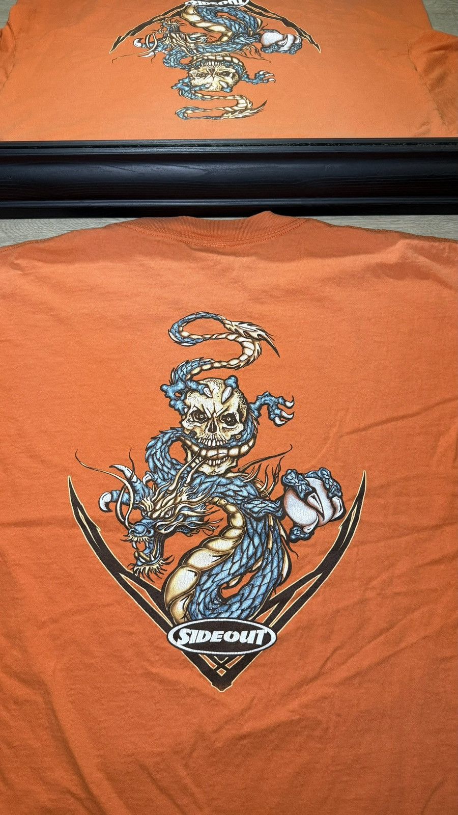JNCO Y2K 2000s Side Out Skull & Dragon Logo Spellout Shirt Size US XL / EU 56 / 4 - 3 Thumbnail