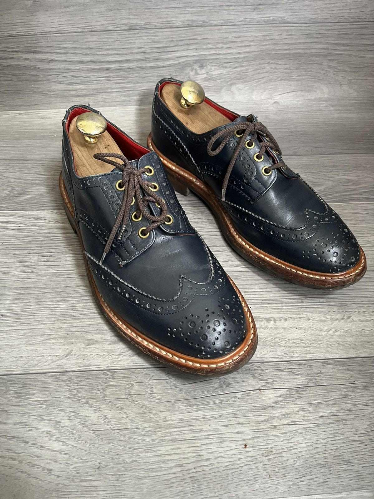 Tricker's Trickers bourton country brogue leather shoes uk 8.5 Size US 9.5 / EU 42-43 - 7 Thumbnail