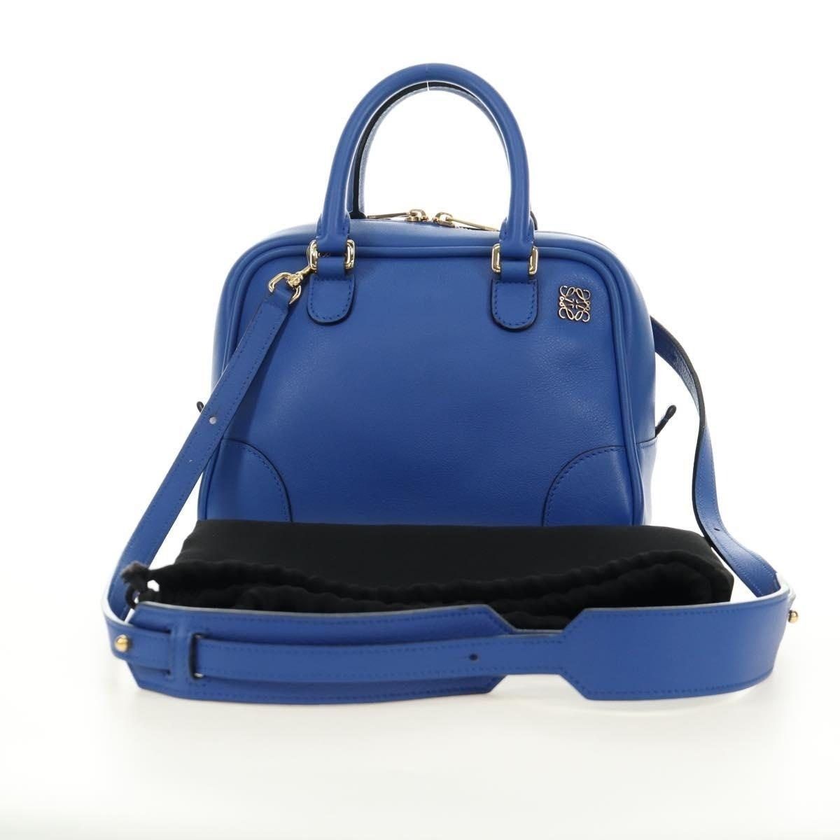 Loewe Loewe Classic Calfskin Amazona 75 Handbag Blue Size ONE SIZE - 10 Thumbnail