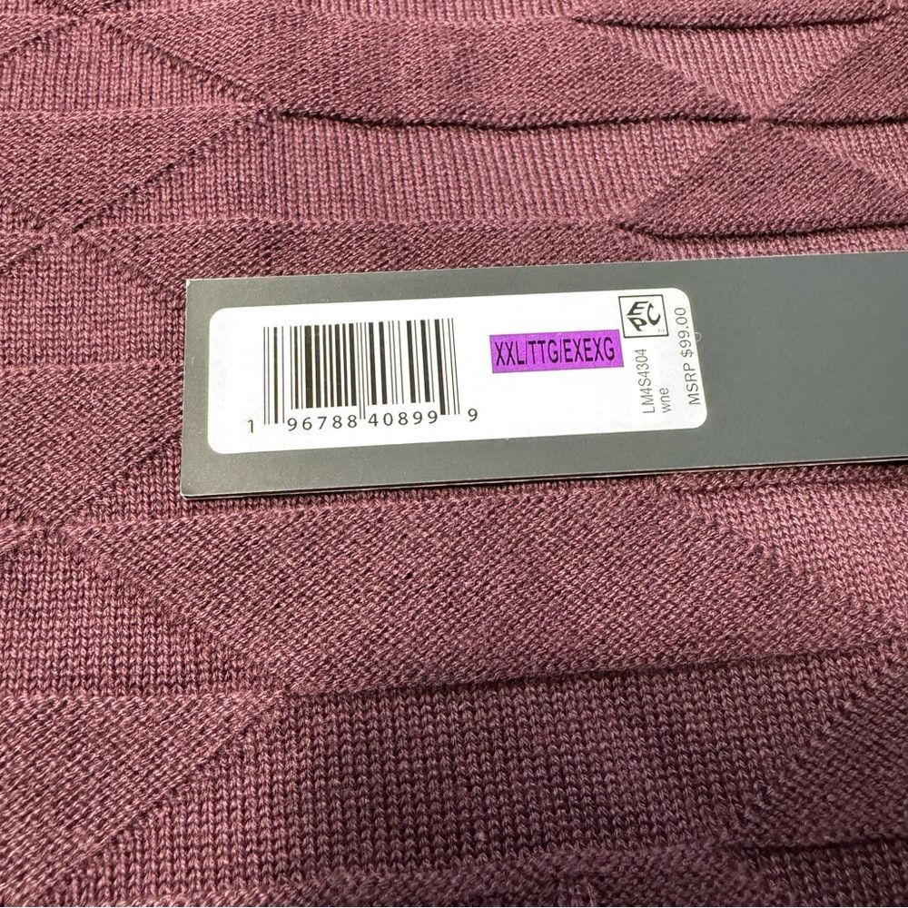 Karl Lagerfeld NWT New $99 Karl Lagerfeld Paris Crewneck Wine Sweater Size Size US XXL / EU 58 / 5 - 7 Thumbnail