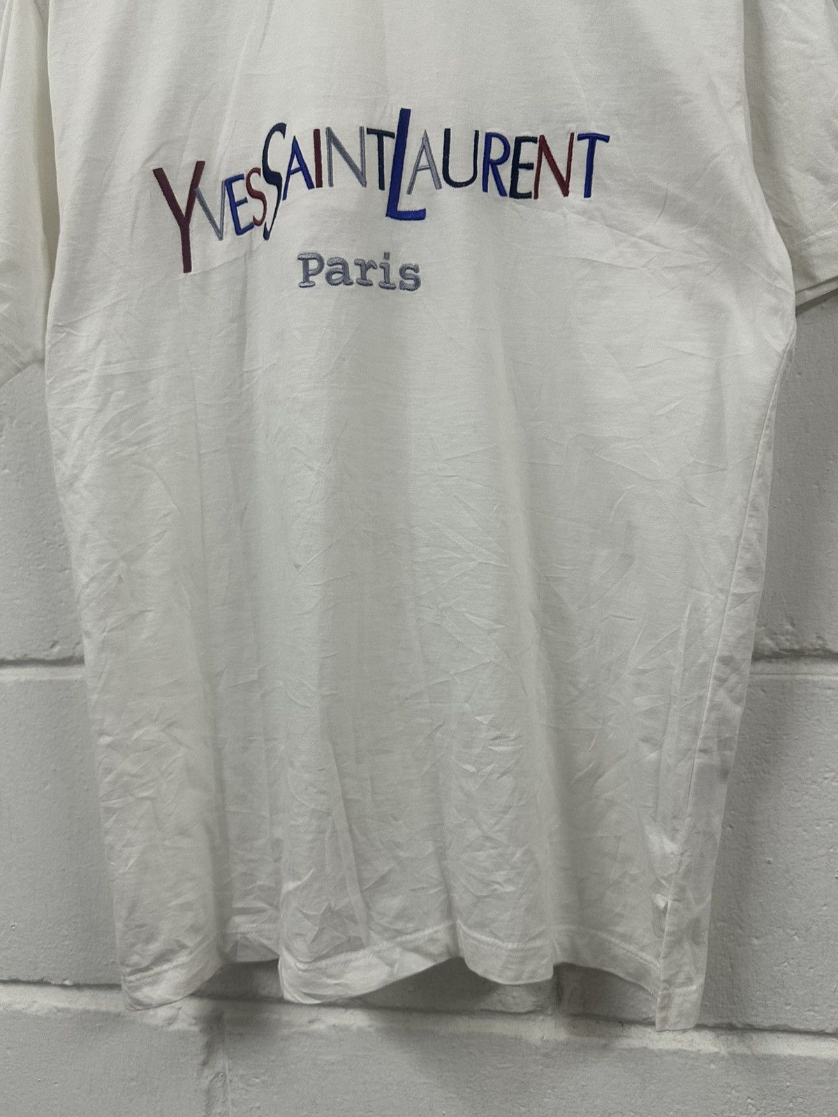 Yves Saint Laurent Vintage Yves Saint Laurent Multicolour Logo T-Shirt Size US M / EU 48-50 / 2 - 8 Thumbnail