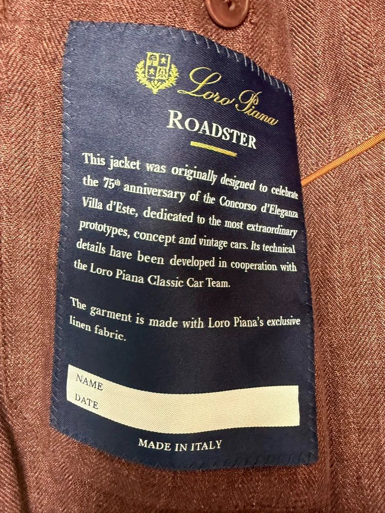 Loro Piana LORO PIANA Men's classic Roadster vintage linen coat Size US M / EU 48-50 / 2 - 5 Thumbnail
