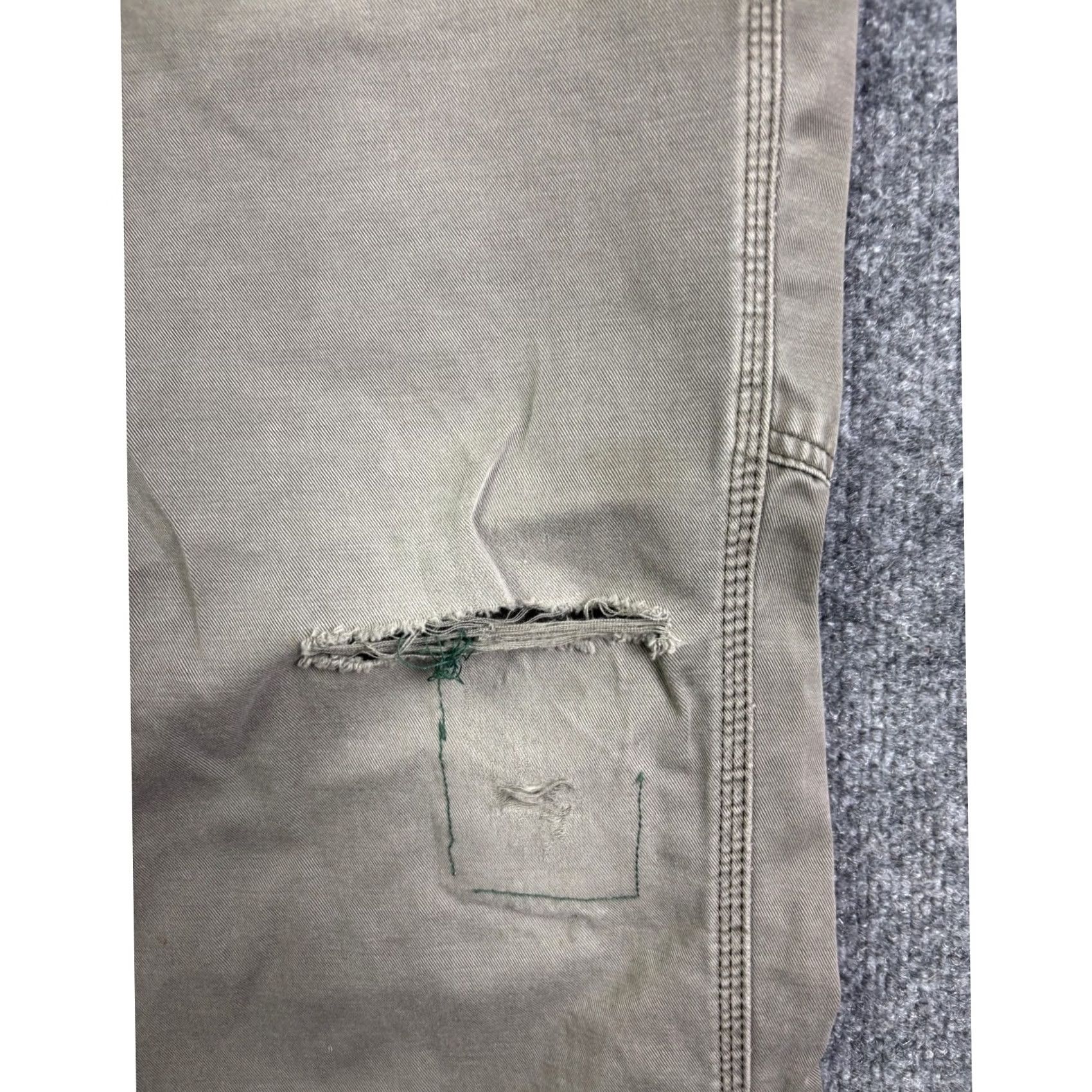 Carhartt Carhartt Carpenter Pants Mens 38x30 Gray Distressed Relaxed Fit Twill Utility Pants Size US 38 / EU 54 - 7 Thumbnail