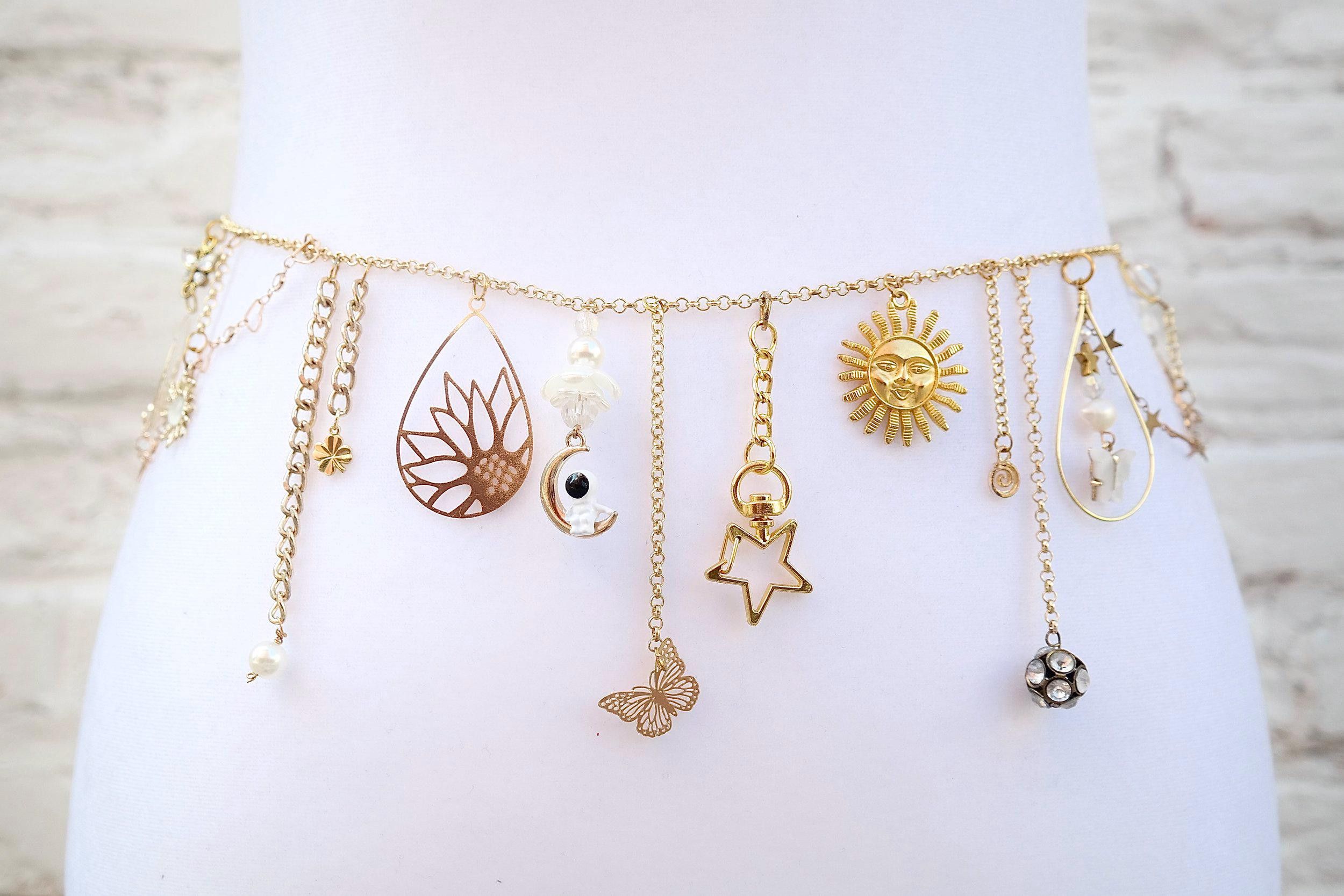 Handmade Gold Goddess Waist Chain Size ONE SIZE - 2 Thumbnail