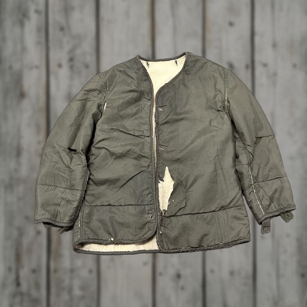 VINTAGE DT&TSC USAF Air Force Wool Jacket Liner Adult XL Green Military Bomber