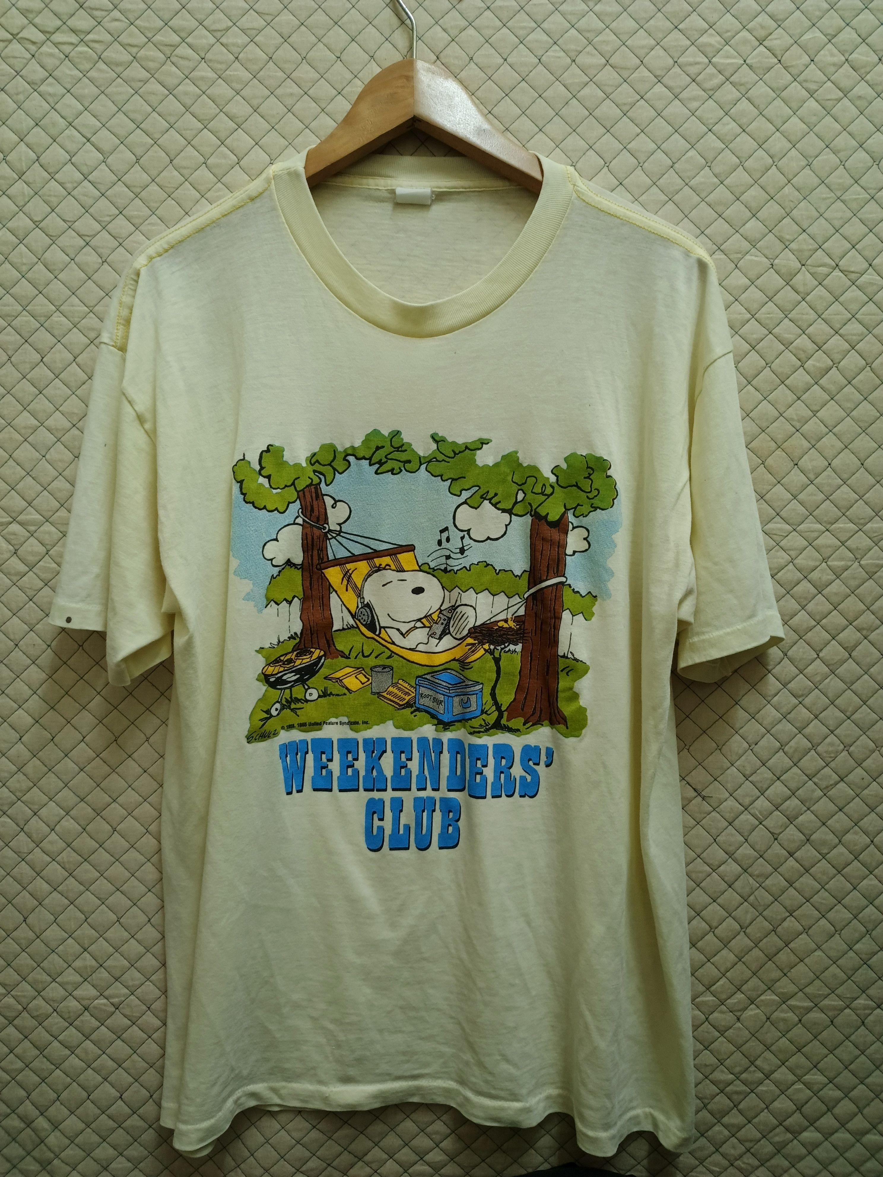 Vintage VINTAGE SNOOPY SHIRT 80s PEANUTS Size US L / EU 52-54 / 3 - 1 Thumbnail