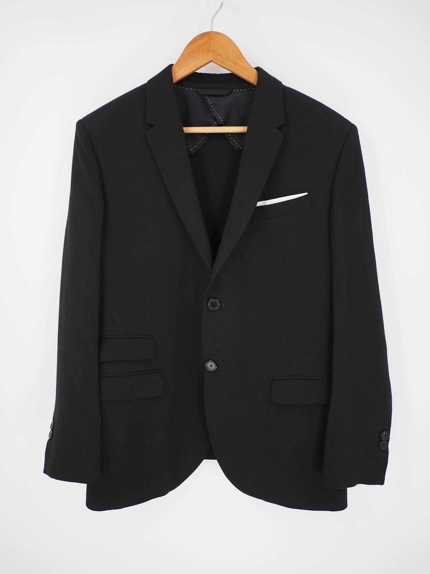 Neil Barrett Neil Barrett Black Wool Knit Blazer Size S / US 4 / IT 40 - 1 Thumbnail