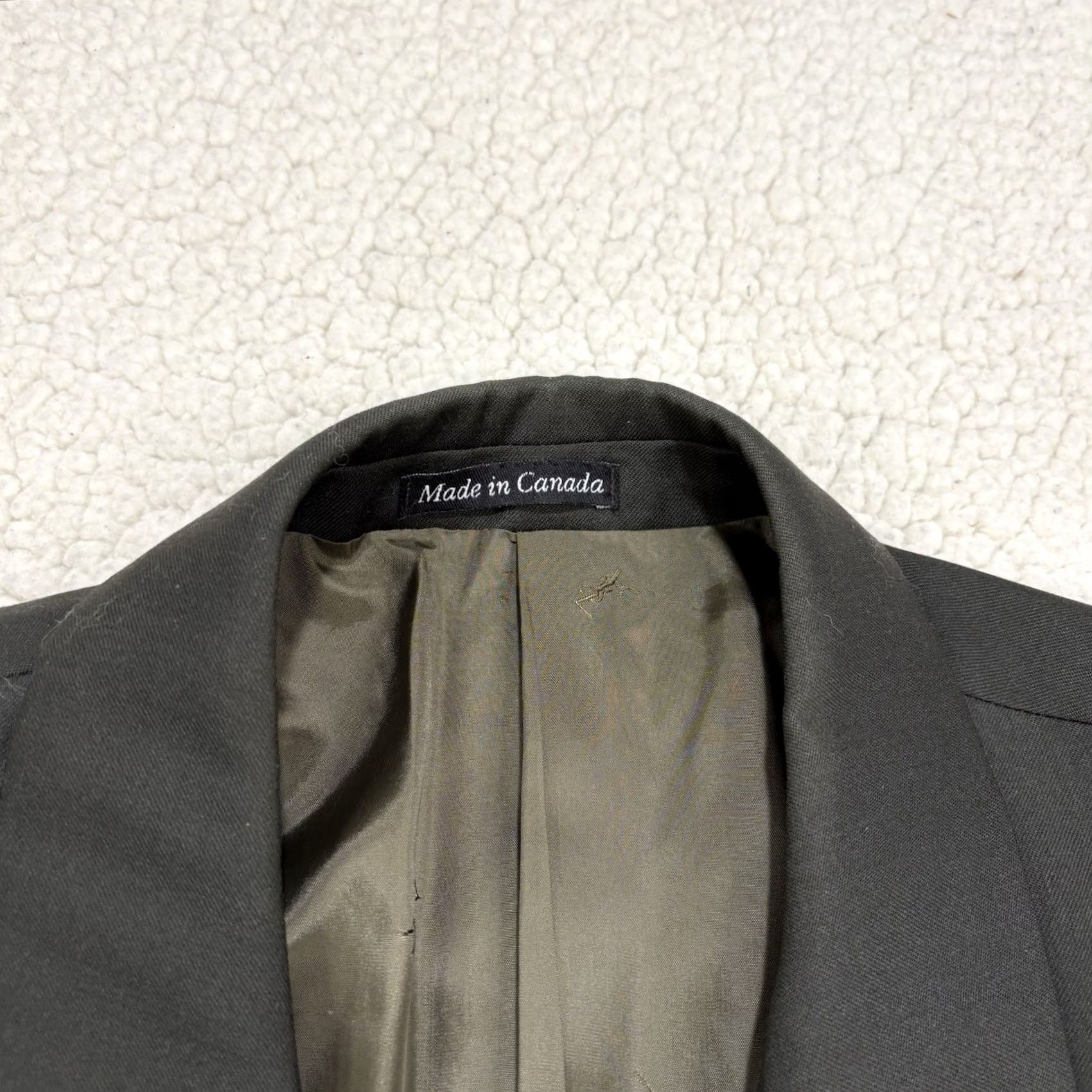 Yves Saint Laurent Yves Saint Laurent YSL Double Breasted Blazer Green Worsted Wool 44 Mens Blazer Size 44R - 3 Thumbnail