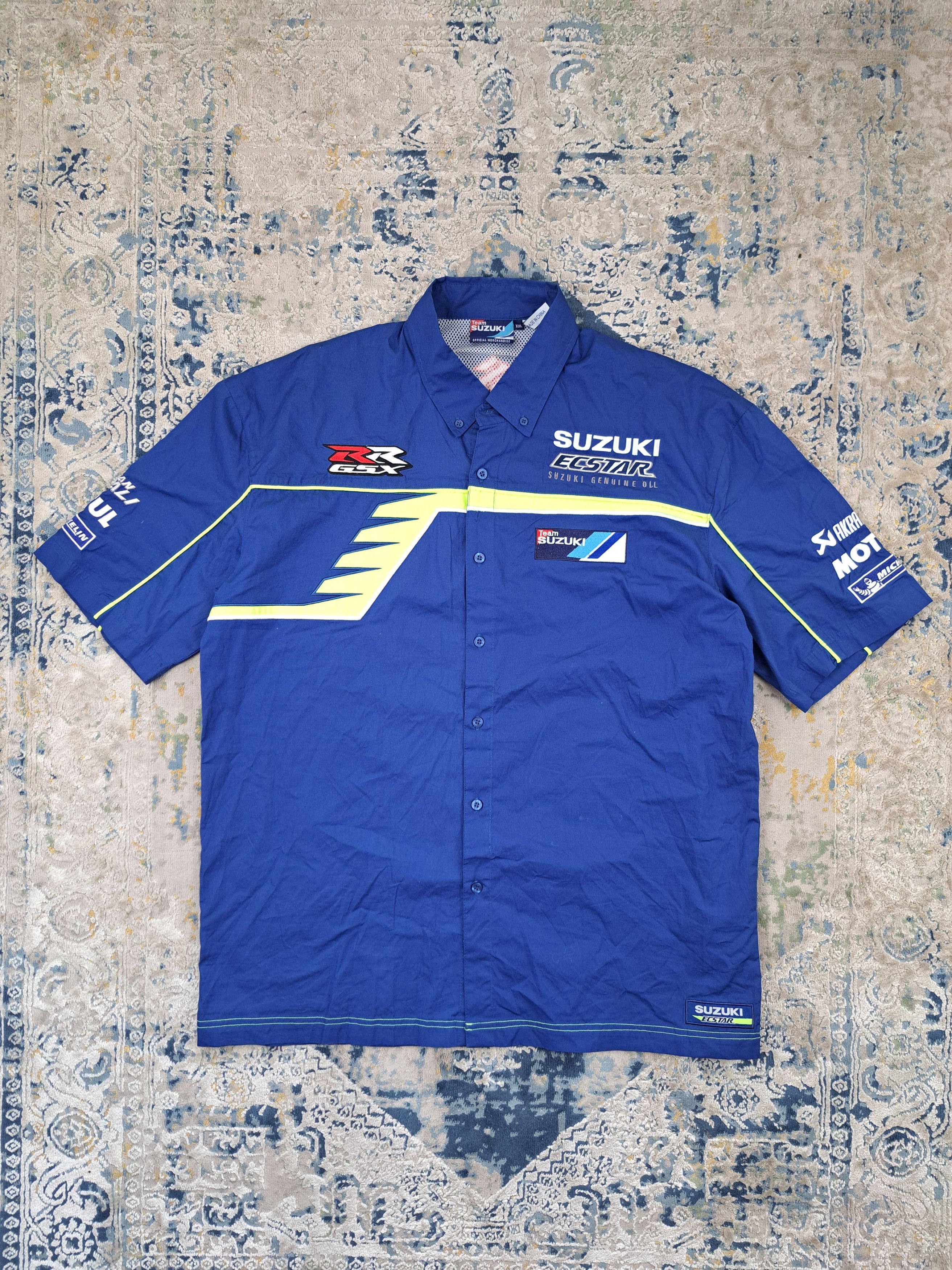 Vintage Vintage y2k Suzuki Racing Team Button Up Shirt Moto Size US XL / EU 56 / 4 - 1 Thumbnail