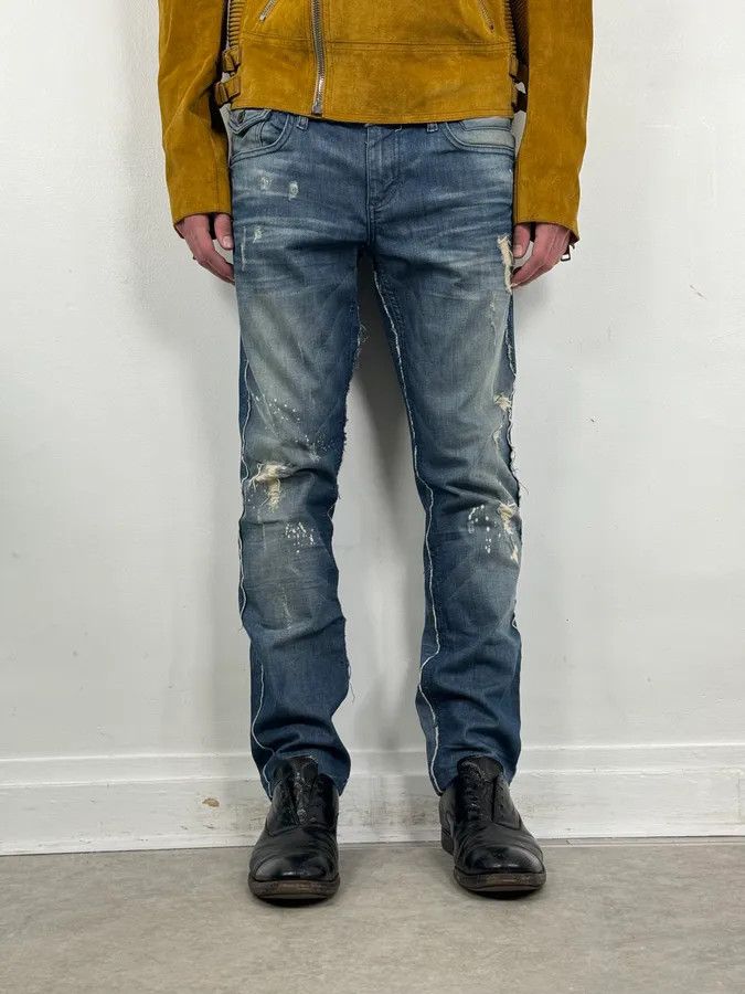 Dolce & Gabbana AW2006 Dolce & Gabbana Navy Distressed Jeans Size US 32 / EU 48 - 1 Thumbnail