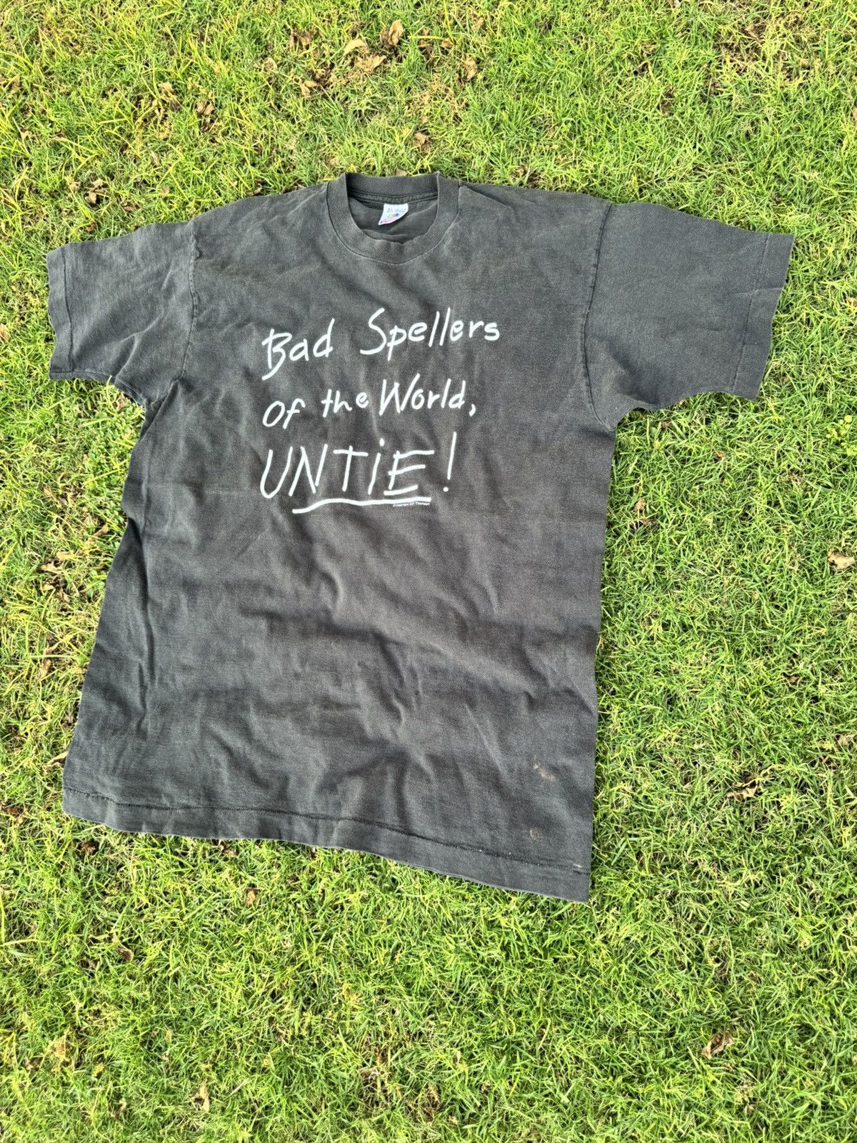Vintage Vintage DYSLEXICS T-SHIRT BAD SPELLERS UN-TIE Size US XL / EU 56 / 4 - 2 Thumbnail