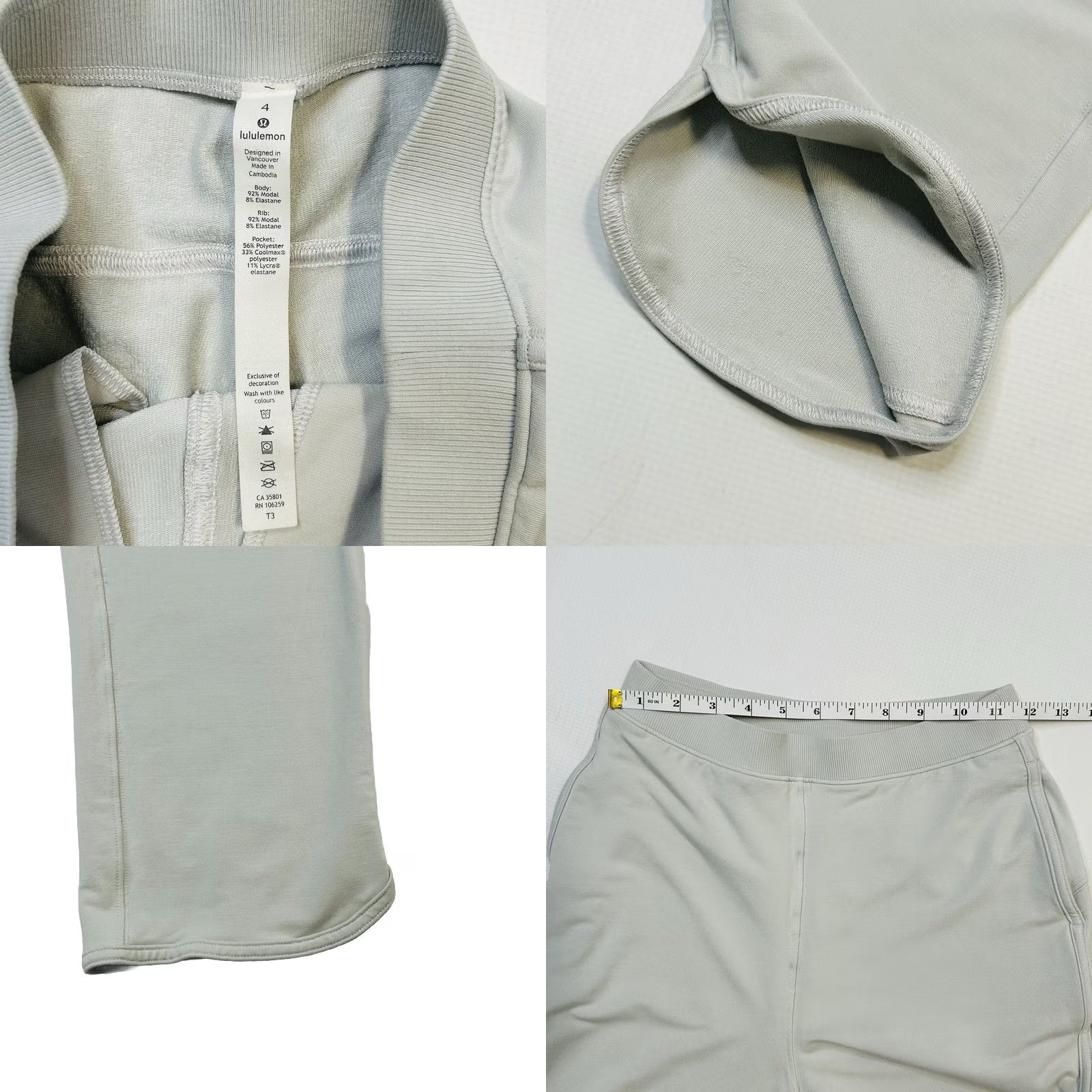 Lululemon VINTAGE Lululemon Every Moment Pant Womens 4 Vapor Gray Size 27" / US 4 / IT 40 - 9 Thumbnail