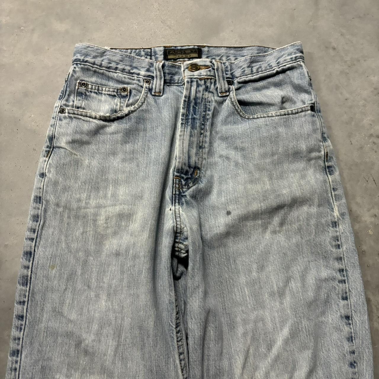 Japanese Brand × Vintage Crazy Vintage Y2K/2000s Grunge Distressed Light Wash Denim Jeans! Size US 29 - 5 Thumbnail
