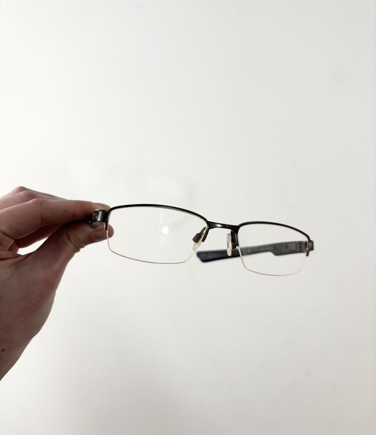 Oakley Oakley Eyeglasses Frames Glasses Black Half Rim Double Tap Size ONE SIZE - 3 Thumbnail