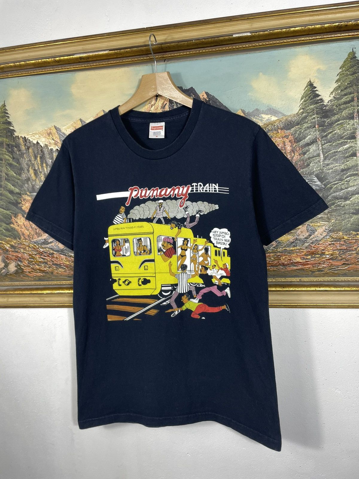 Supreme Supreme Navy Tee Limonious Punany Train Jumbo Swag Skate Size US S / EU 44-46 / 1 - 2 Thumbnail
