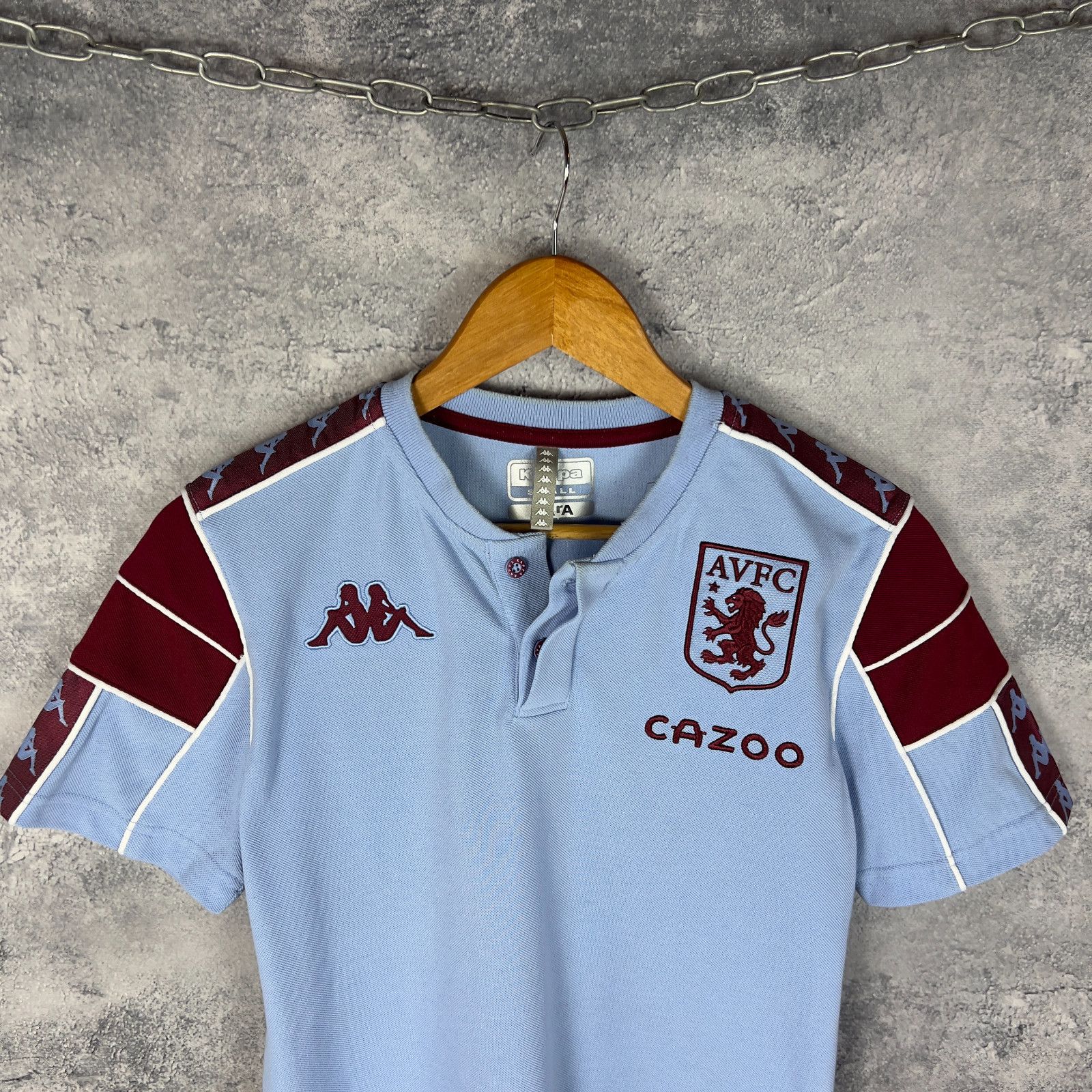 Kappa Kappa Aston Villa Polo Jersey Men's Size S Blue Cotton ` Size US S / EU 44-46 / 1 - 2 Thumbnail